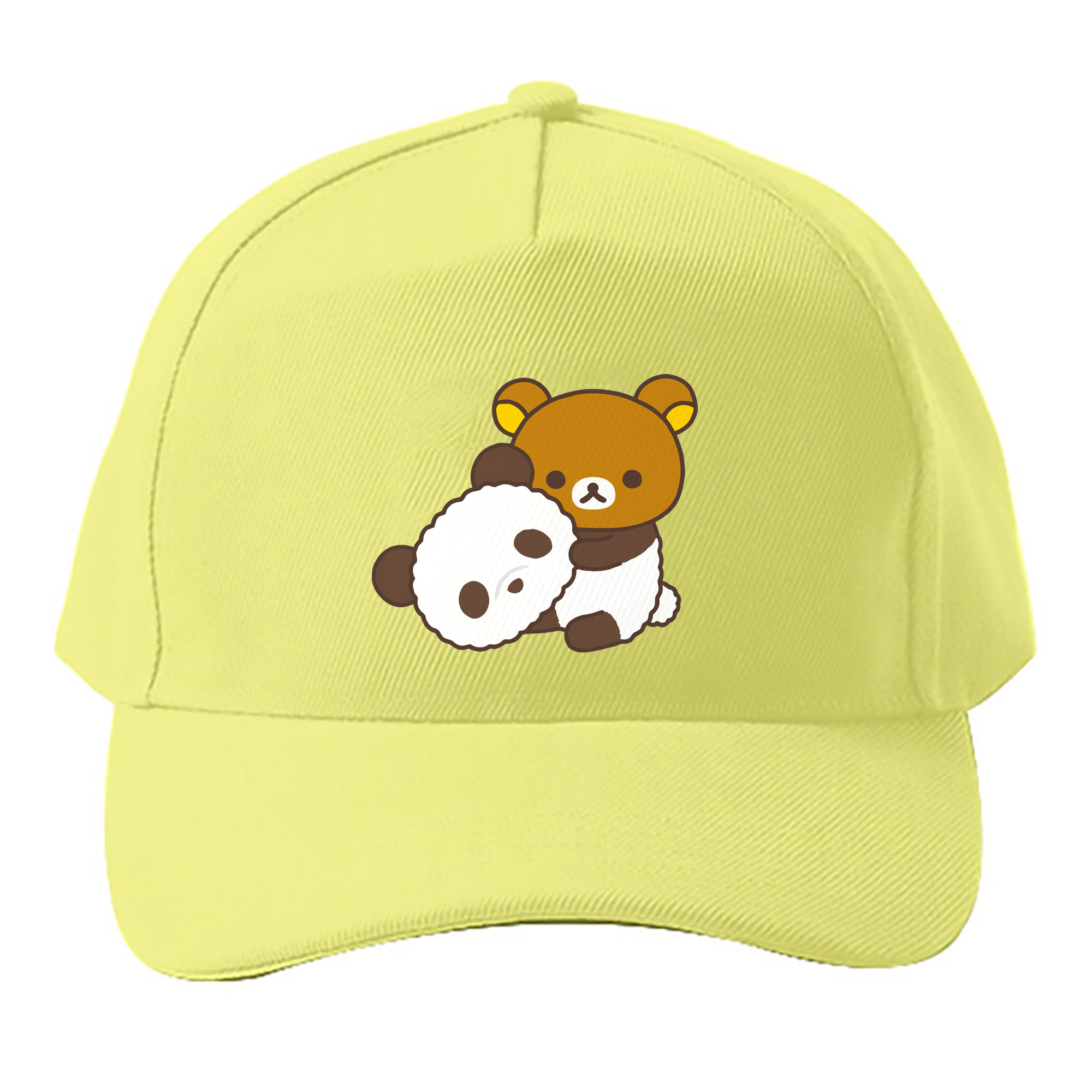 （画像用） リラックマ リラックマ キイロイトリ Rilakkuma Korilakkuma Kiiroitori ベースボールキャップ 綿100％ 男女兼用 帽子 スポーツ