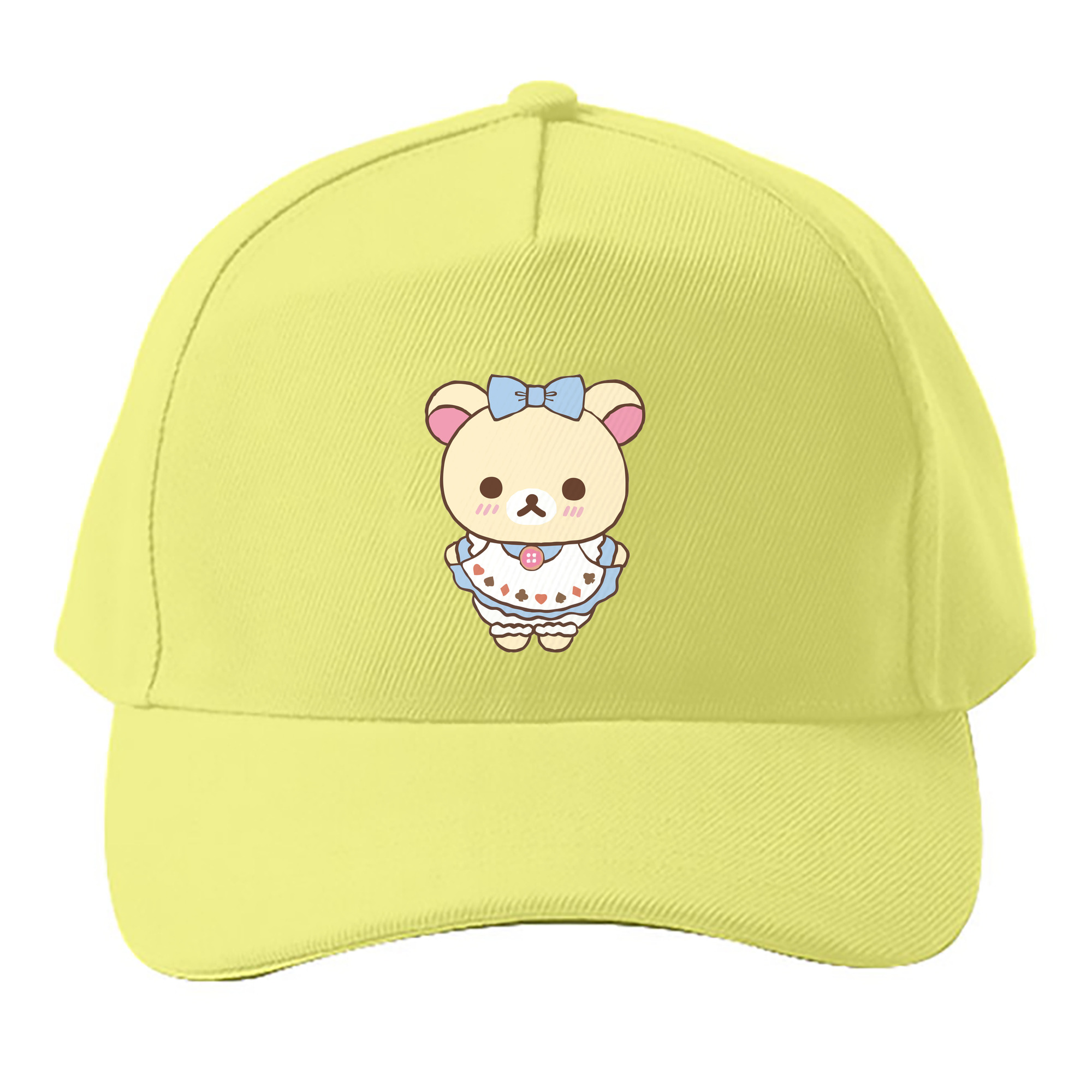 （画像用） リラックマ リラックマ キイロイトリ Rilakkuma Korilakkuma Kiiroitori ベースボールキャップ 綿100％ 男女兼用 帽子 スポーツ