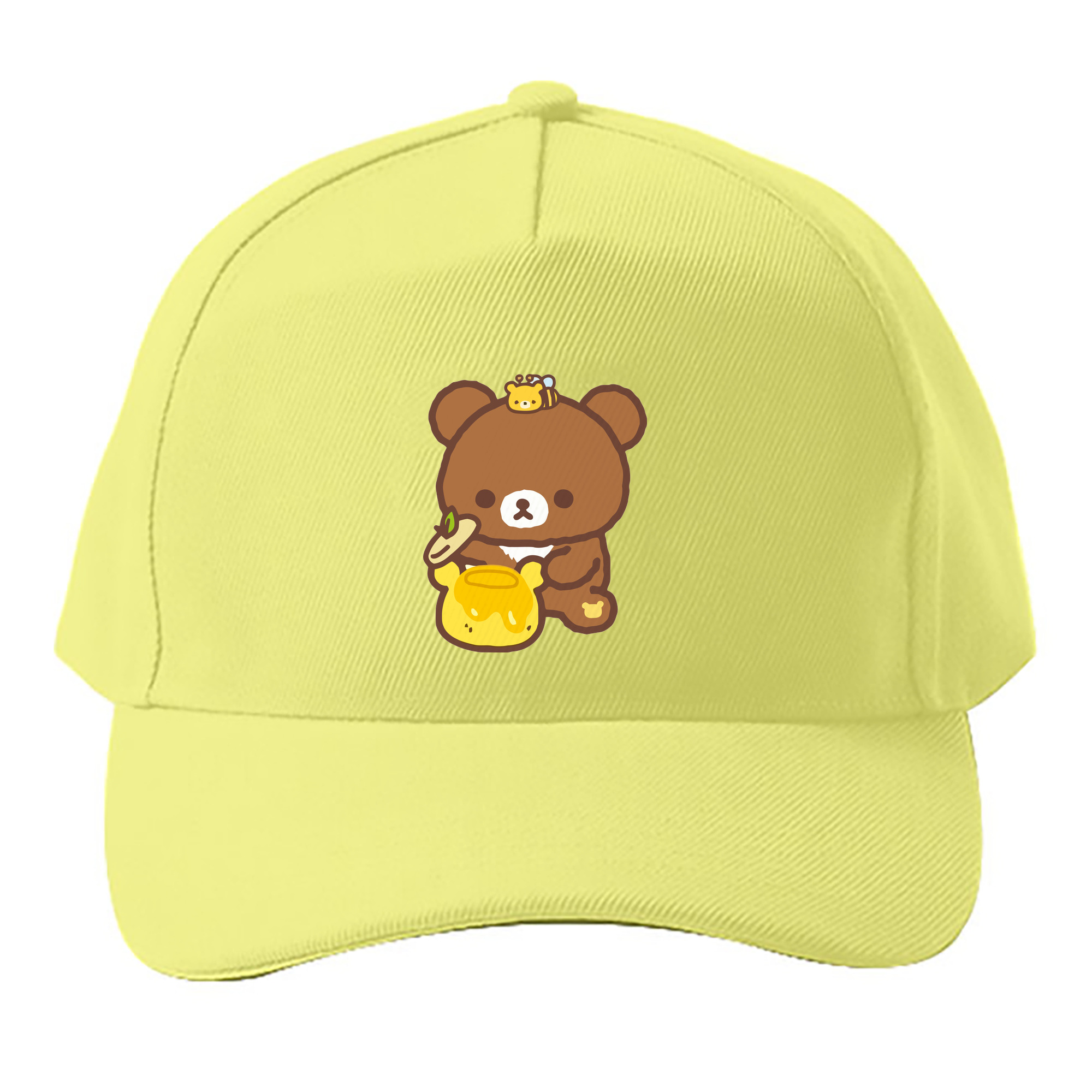 （画像用） リラックマ リラックマ キイロイトリ Rilakkuma Korilakkuma Kiiroitori ベースボールキャップ 綿100％ 男女兼用 帽子 スポーツ