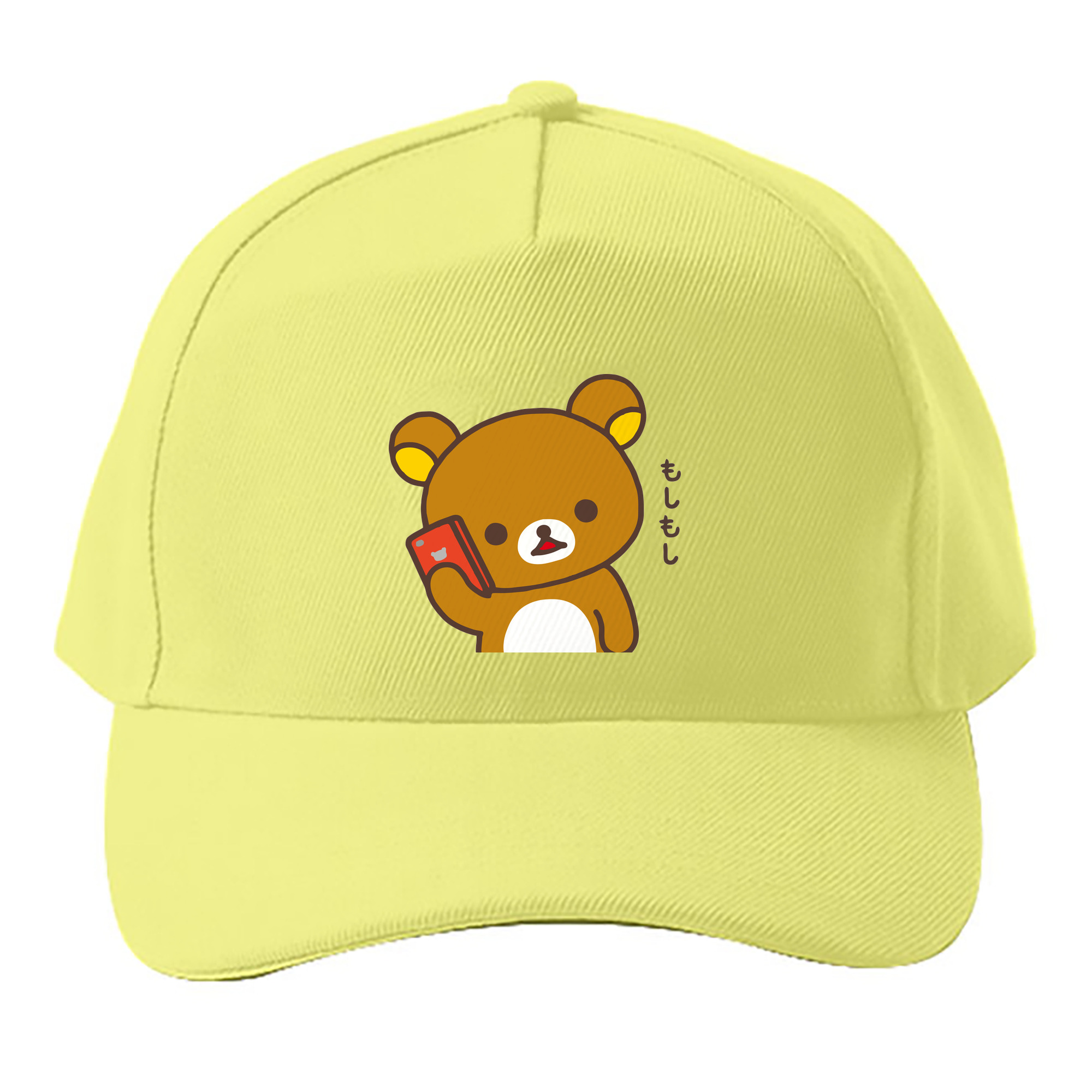（画像用） リラックマ リラックマ キイロイトリ Rilakkuma Korilakkuma Kiiroitori ベースボールキャップ 綿100％ 男女兼用 帽子 スポーツ
