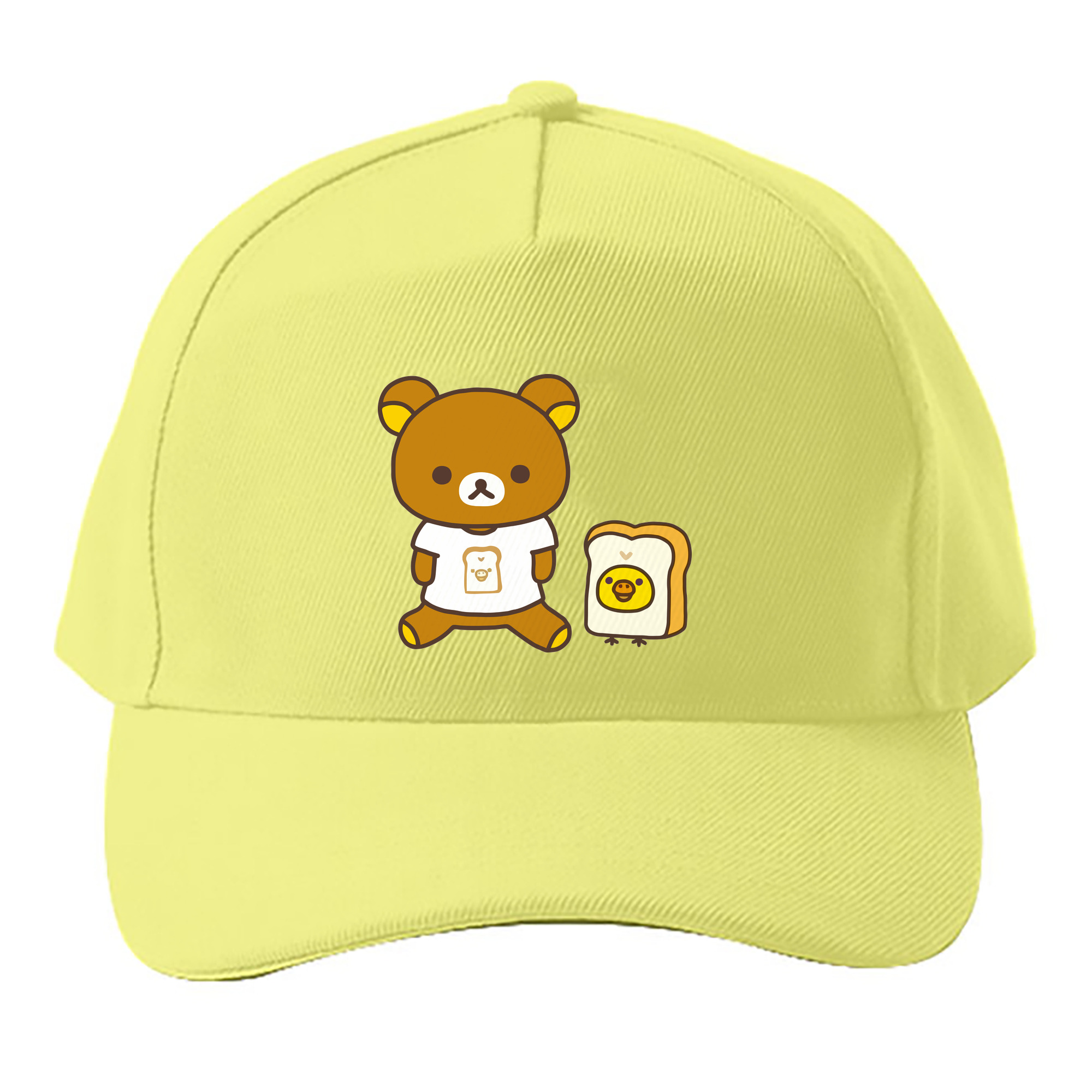 （画像用） リラックマ リラックマ キイロイトリ Rilakkuma Korilakkuma Kiiroitori ベースボールキャップ 綿100％ 男女兼用 帽子 スポーツ