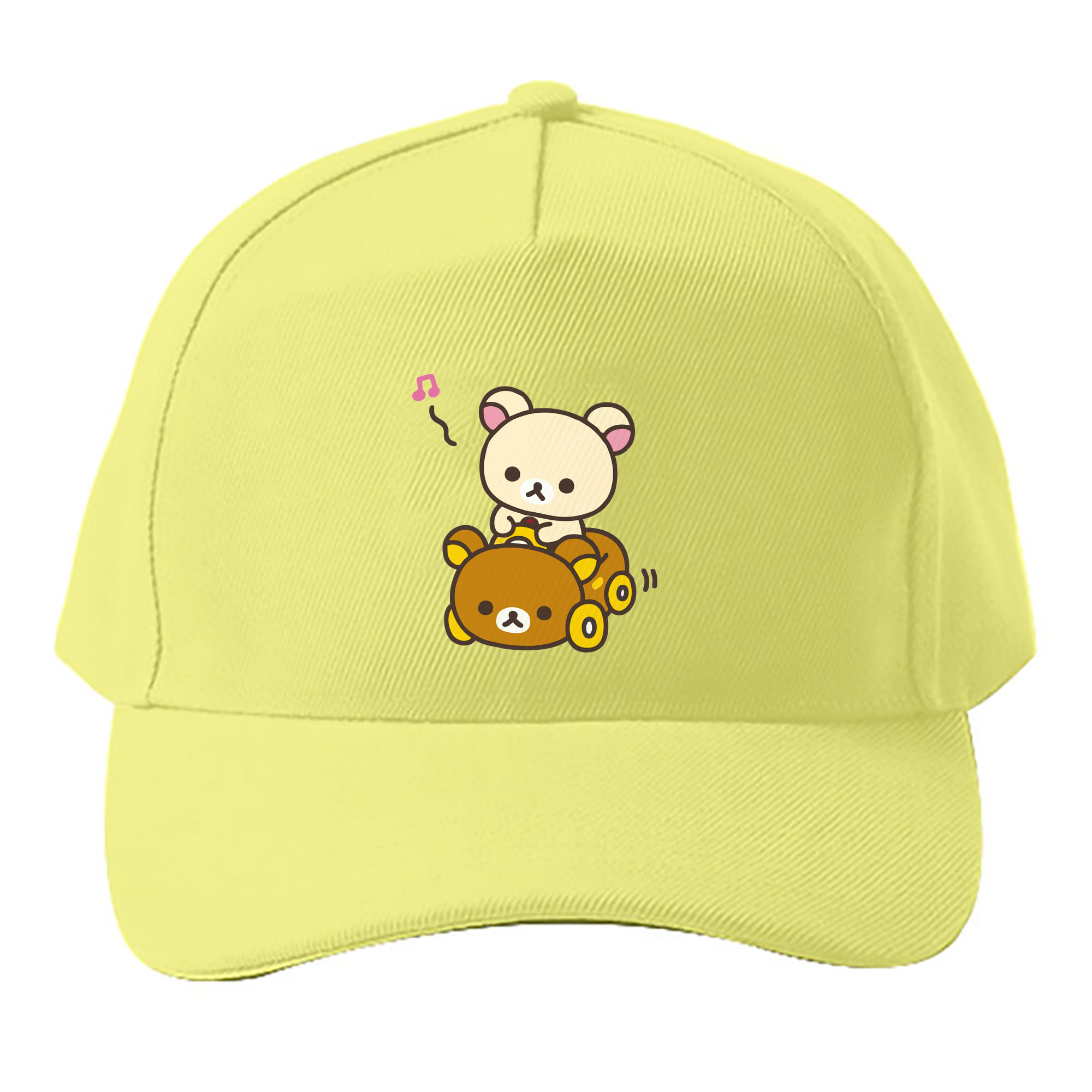 （画像用） リラックマ リラックマ キイロイトリ Rilakkuma Korilakkuma Kiiroitori ベースボールキャップ 綿100％ 男女兼用 帽子 スポーツ