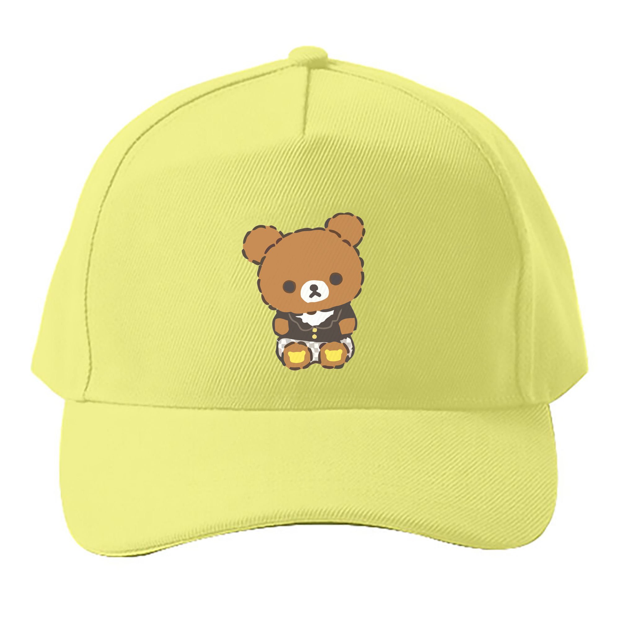 （画像用） リラックマ リラックマ キイロイトリ Rilakkuma Korilakkuma Kiiroitori ベースボールキャップ 綿100％ 男女兼用 帽子 スポーツ