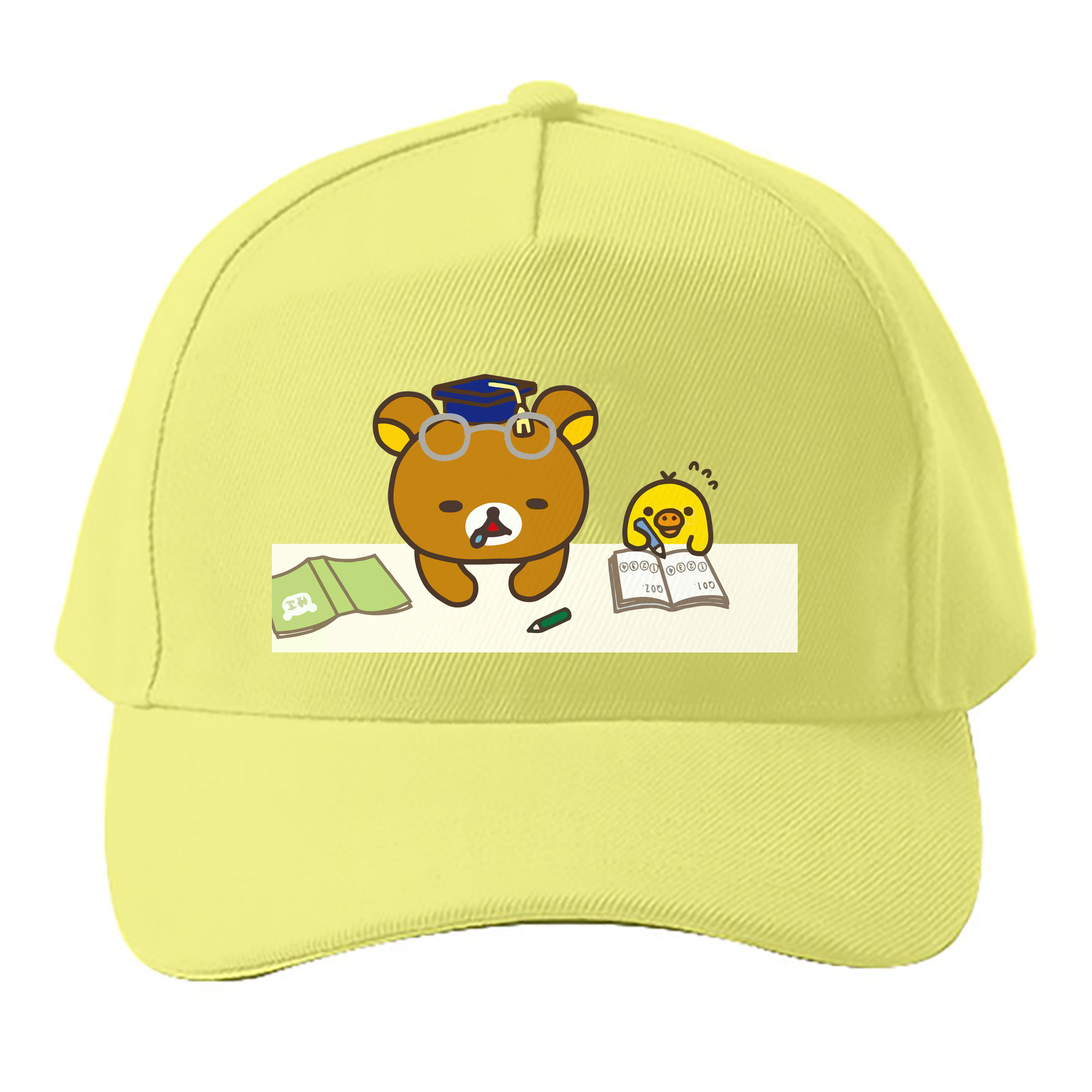 （画像用） リラックマ リラックマ キイロイトリ Rilakkuma Korilakkuma Kiiroitori ベースボールキャップ 綿100％ 男女兼用 帽子 スポーツ