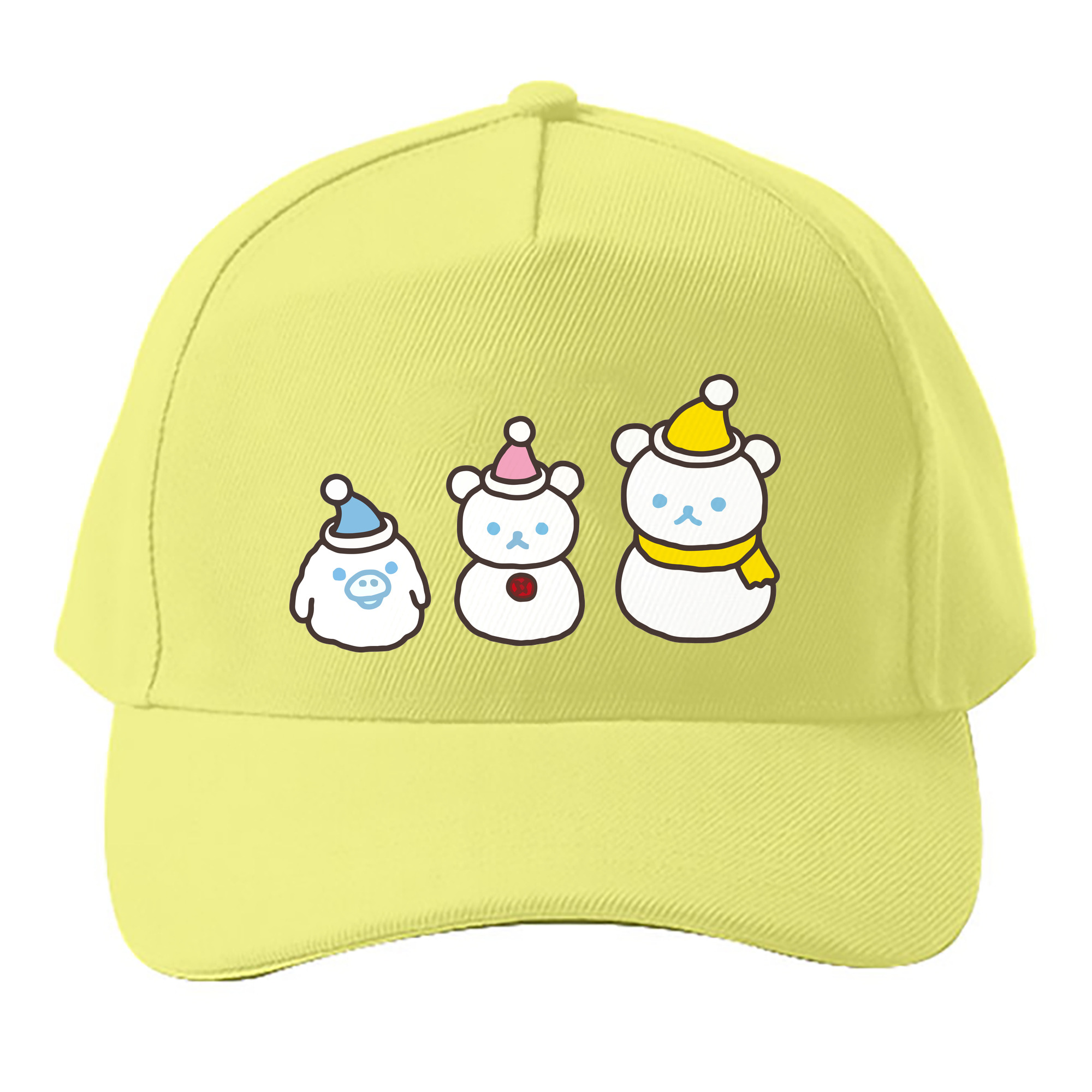 （画像用） リラックマ リラックマ キイロイトリ Rilakkuma Korilakkuma Kiiroitori ベースボールキャップ 綿100％ 男女兼用 帽子 スポーツ