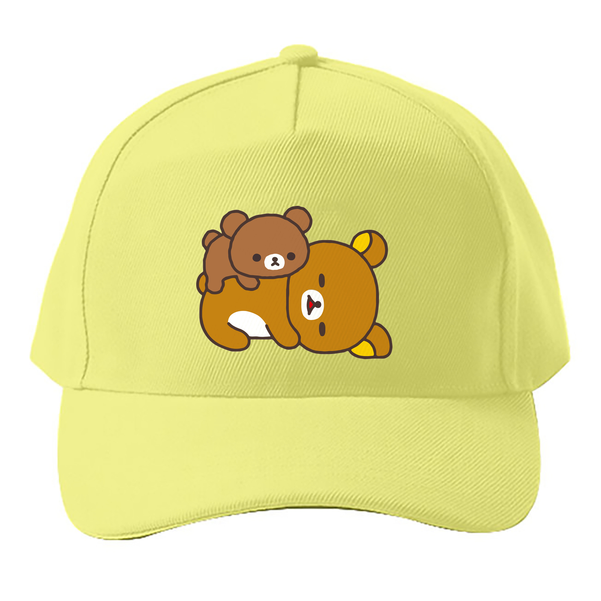 （画像用） リラックマ リラックマ キイロイトリ Rilakkuma Korilakkuma Kiiroitori ベースボールキャップ 綿100％ 男女兼用 帽子 スポーツ