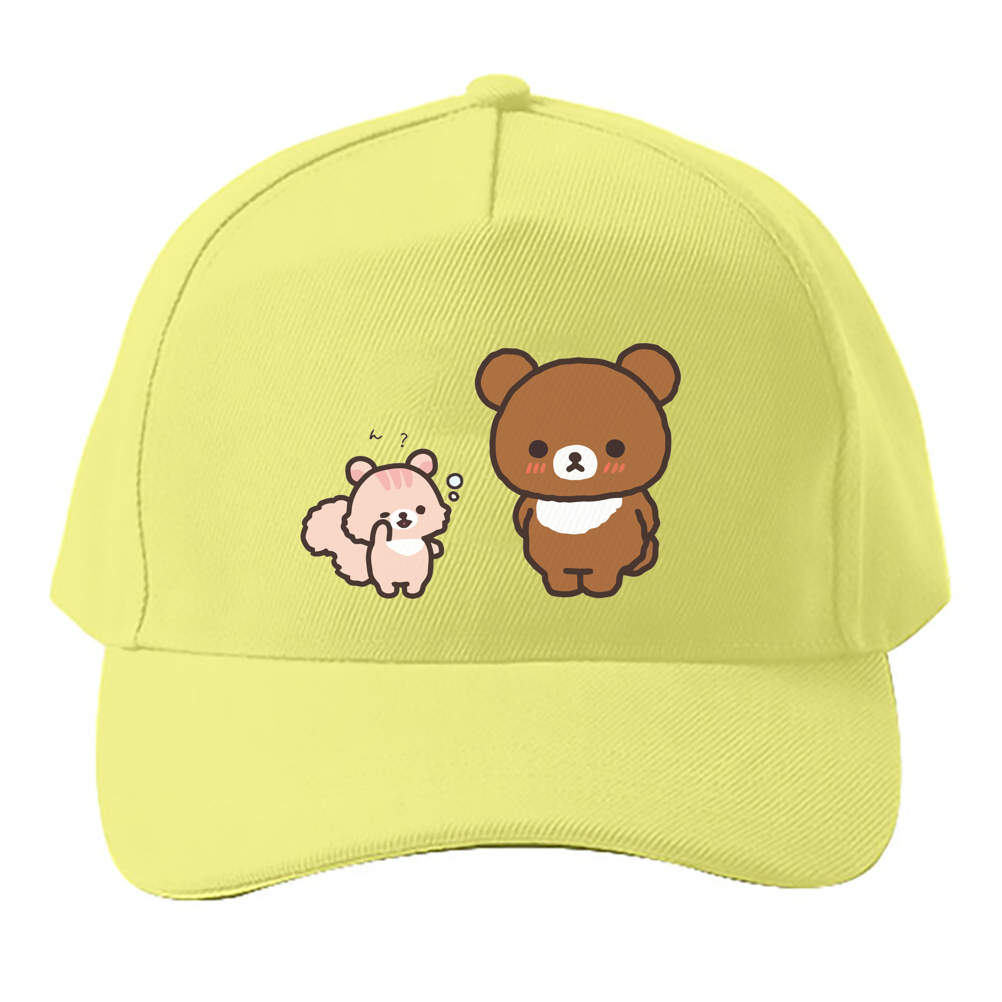 （画像用） リラックマ リラックマ キイロイトリ Rilakkuma Korilakkuma Kiiroitori ベースボールキャップ 綿100％ 男女兼用 帽子 スポーツ