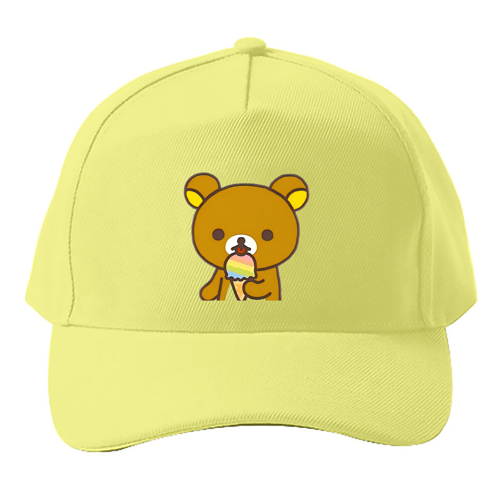 （画像用） リラックマ リラックマ キイロイトリ Rilakkuma Korilakkuma Kiiroitori ベースボールキャップ 綿100％ 男女兼用 帽子 スポーツ