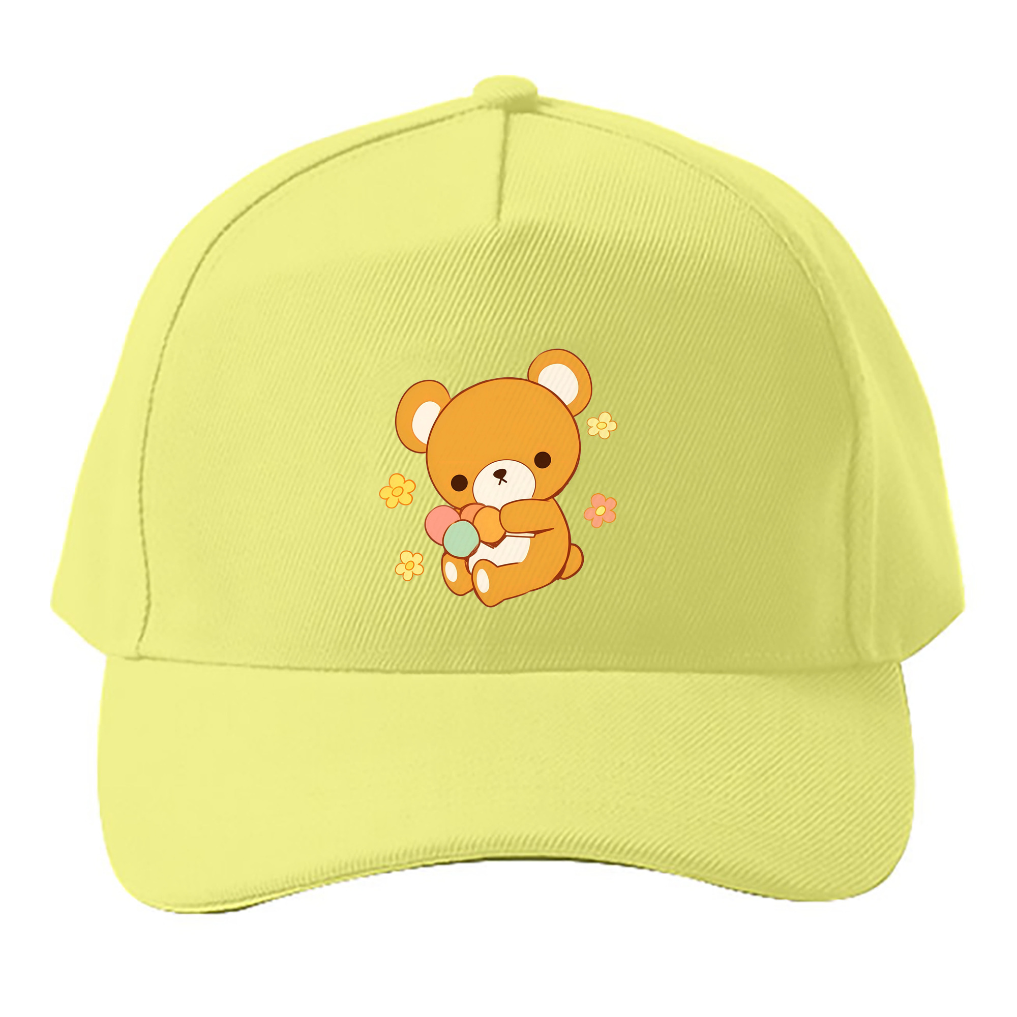 （画像用） リラックマ リラックマ キイロイトリ Rilakkuma Korilakkuma Kiiroitori ベースボールキャップ 綿100％ 男女兼用 帽子 スポーツ