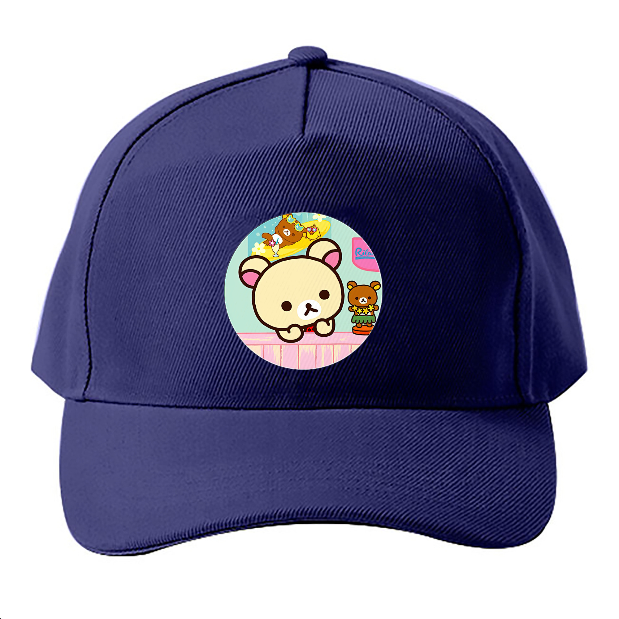 （画像用） リラックマ リラックマ キイロイトリ Rilakkuma Korilakkuma Kiiroitori ベースボールキャップ 綿100％ 男女兼用 帽子 スポーツ