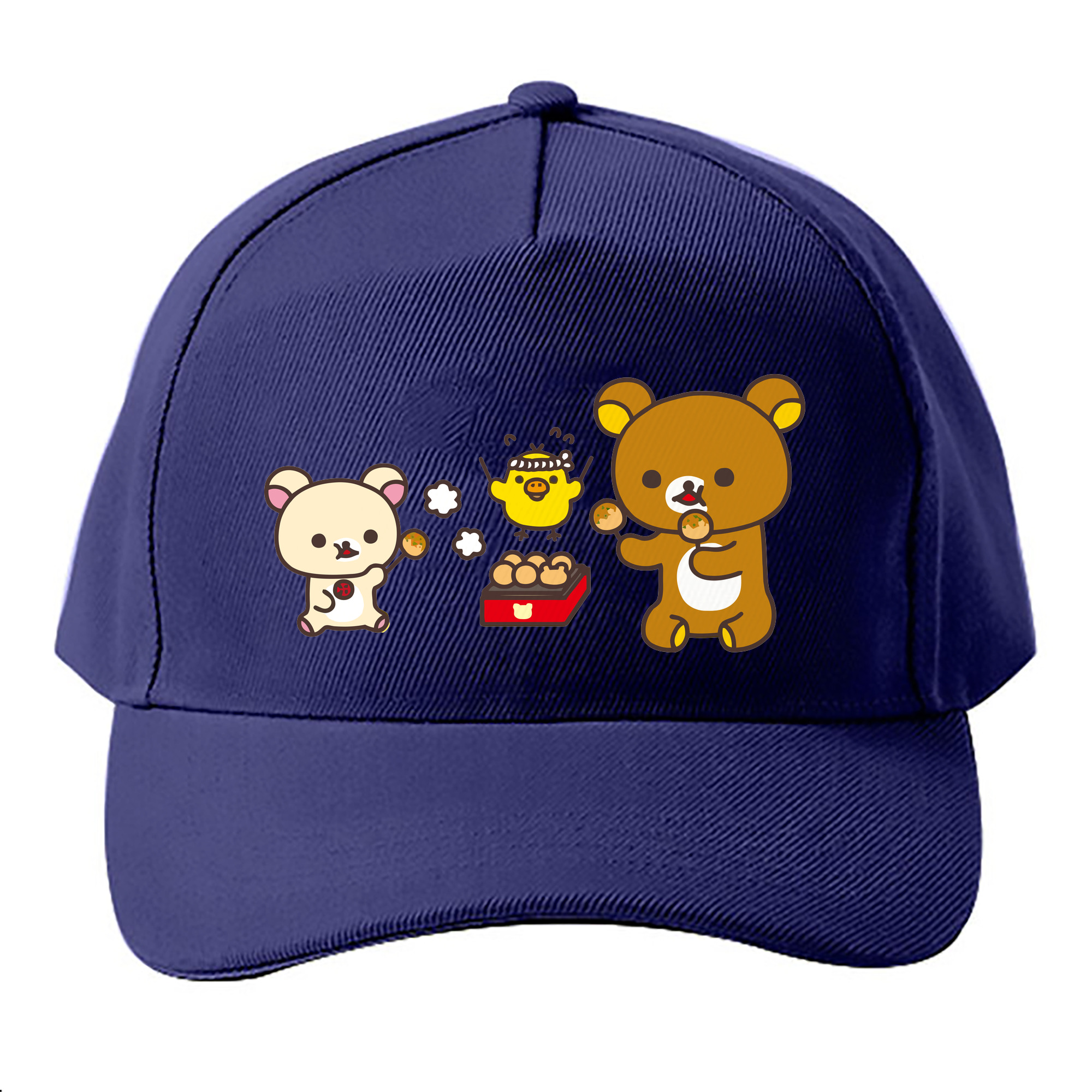 （画像用） リラックマ リラックマ キイロイトリ Rilakkuma Korilakkuma Kiiroitori ベースボールキャップ 綿100％ 男女兼用 帽子 スポーツ