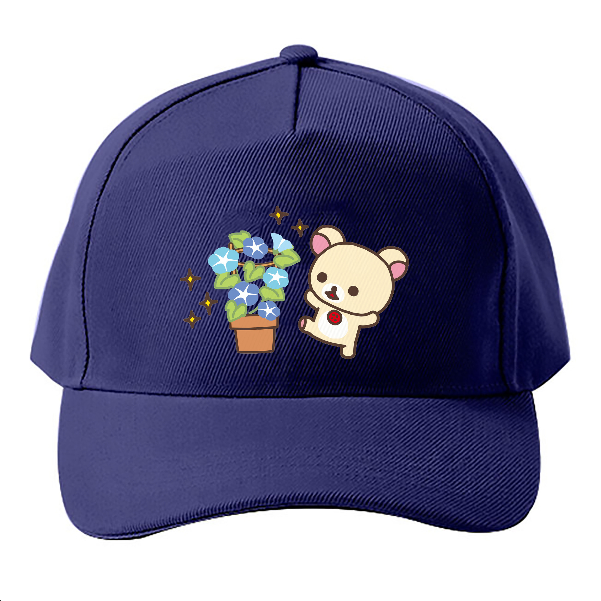 （画像用） リラックマ リラックマ キイロイトリ Rilakkuma Korilakkuma Kiiroitori ベースボールキャップ 綿100％ 男女兼用 帽子 スポーツ