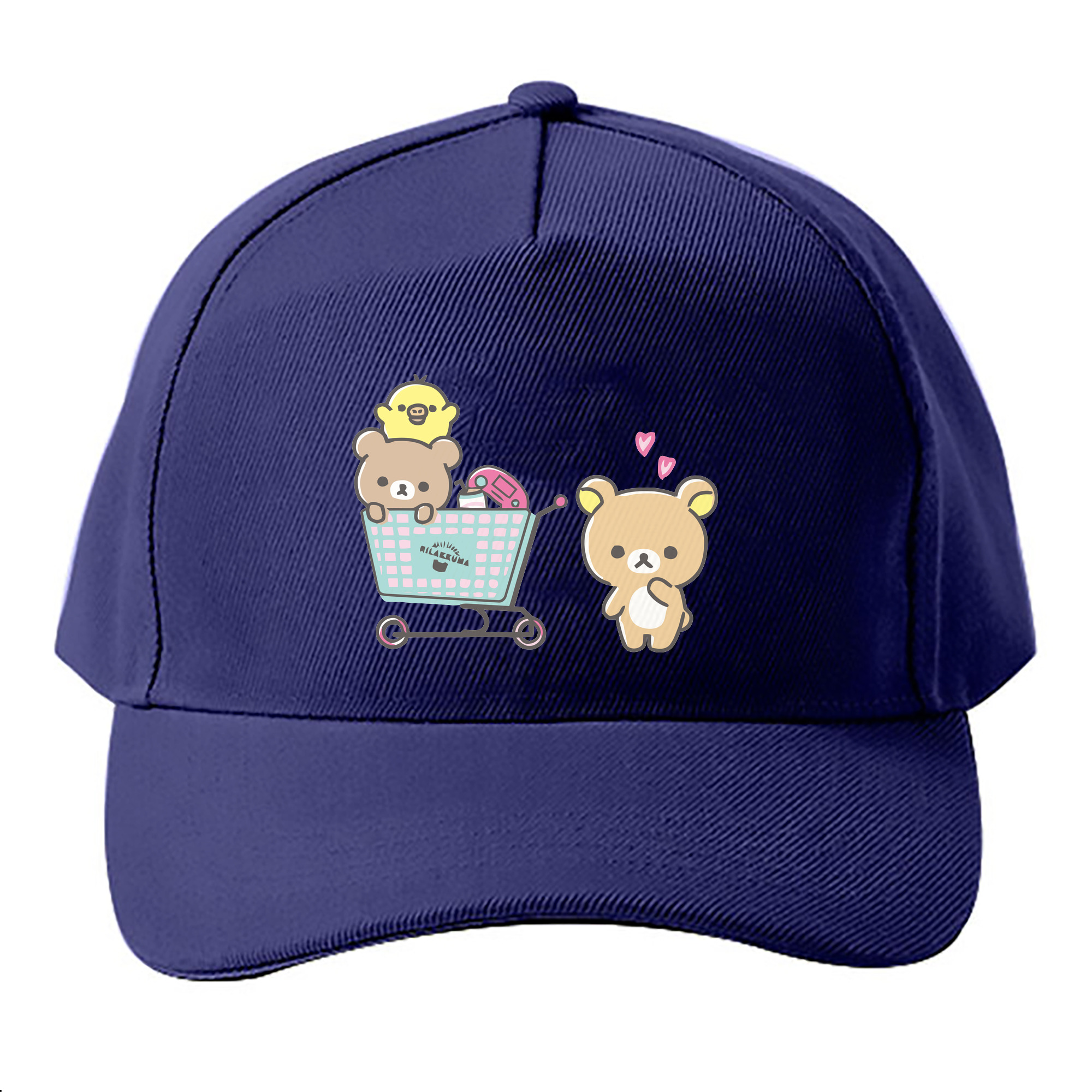 （画像用） リラックマ リラックマ キイロイトリ Rilakkuma Korilakkuma Kiiroitori ベースボールキャップ 綿100％ 男女兼用 帽子 スポーツ
