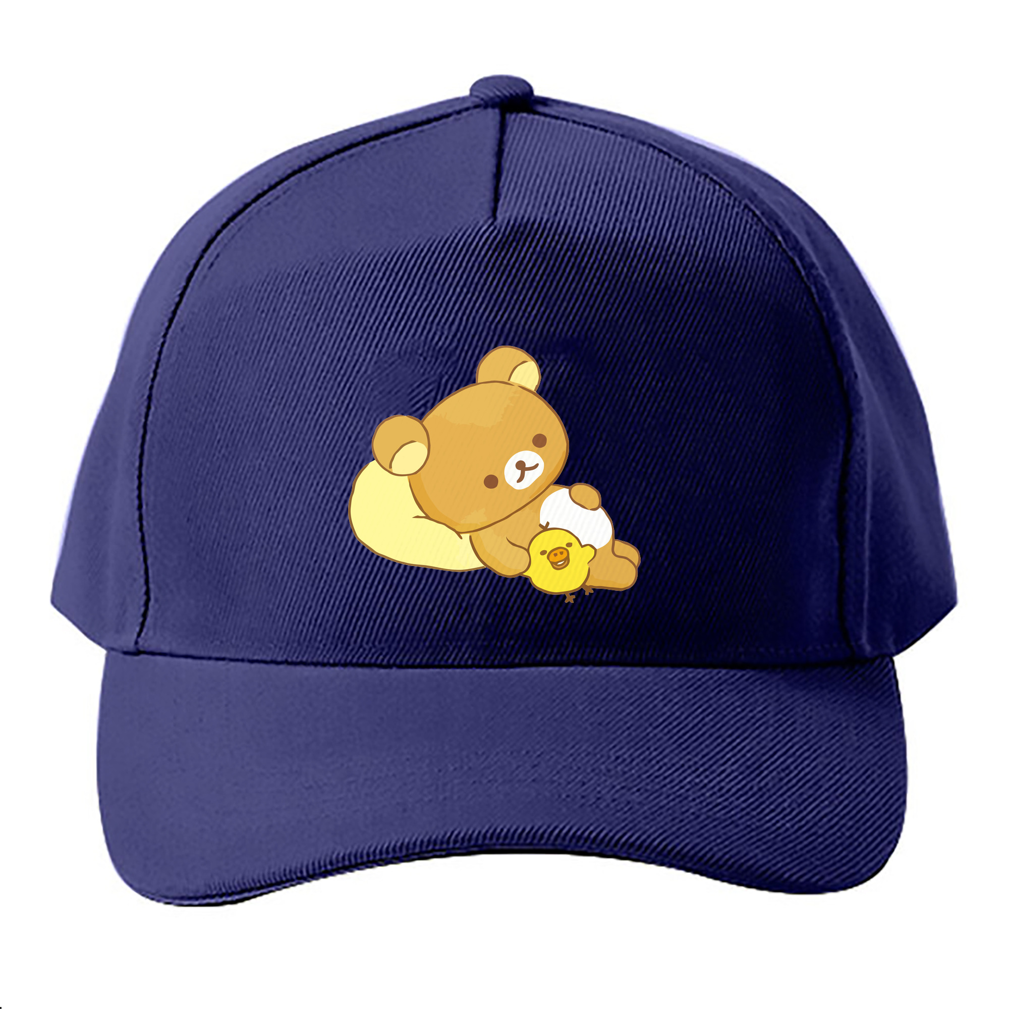 （画像用） リラックマ リラックマ キイロイトリ Rilakkuma Korilakkuma Kiiroitori ベースボールキャップ 綿100％ 男女兼用 帽子 スポーツ