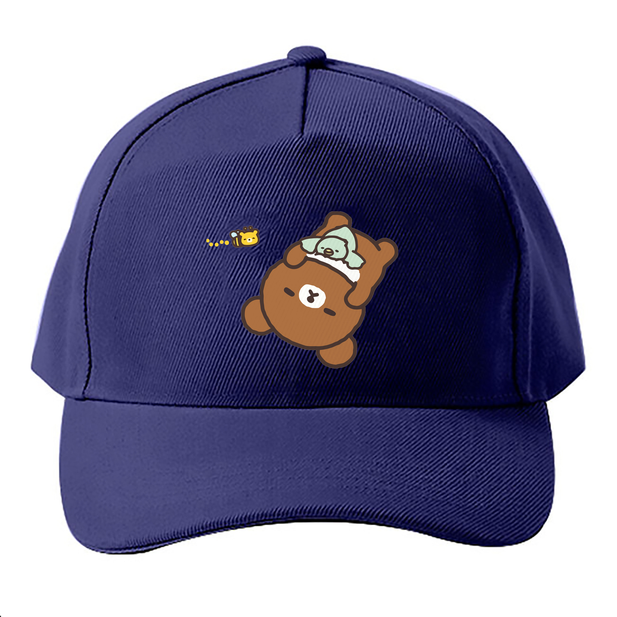 （画像用） リラックマ リラックマ キイロイトリ Rilakkuma Korilakkuma Kiiroitori ベースボールキャップ 綿100％ 男女兼用 帽子 スポーツ