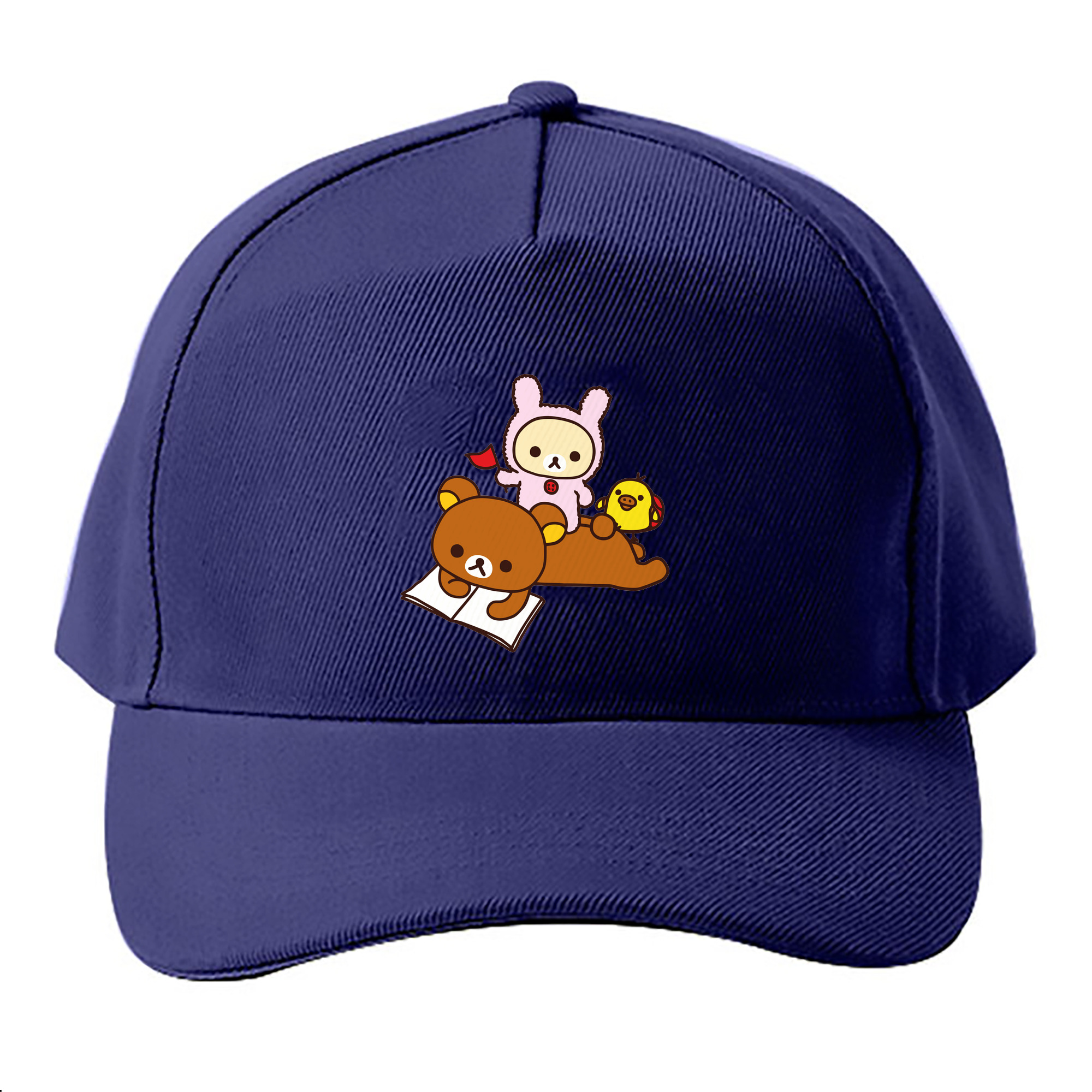 （画像用） リラックマ リラックマ キイロイトリ Rilakkuma Korilakkuma Kiiroitori ベースボールキャップ 綿100％ 男女兼用 帽子 スポーツ