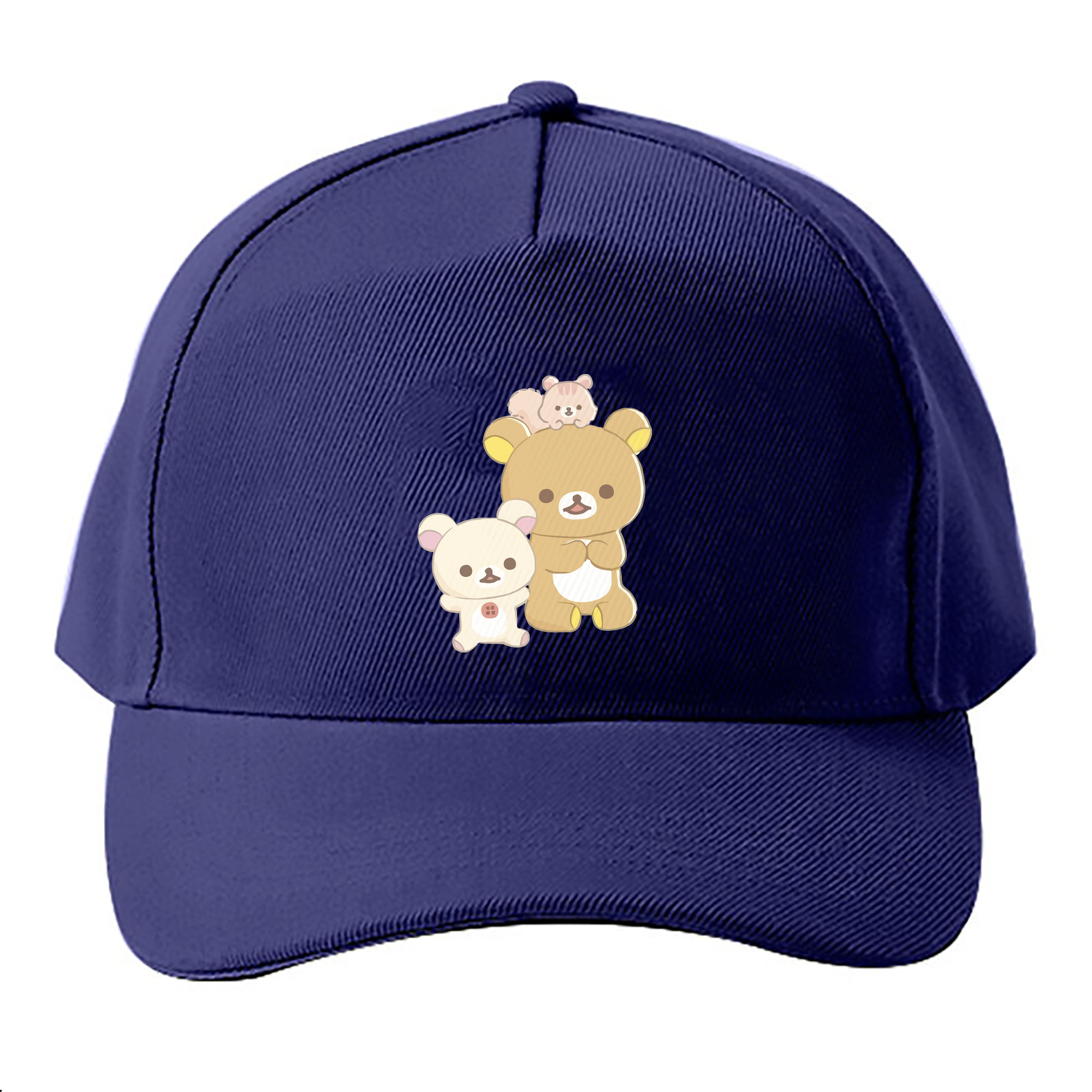 （画像用） リラックマ リラックマ キイロイトリ Rilakkuma Korilakkuma Kiiroitori ベースボールキャップ 綿100％ 男女兼用 帽子 スポーツ