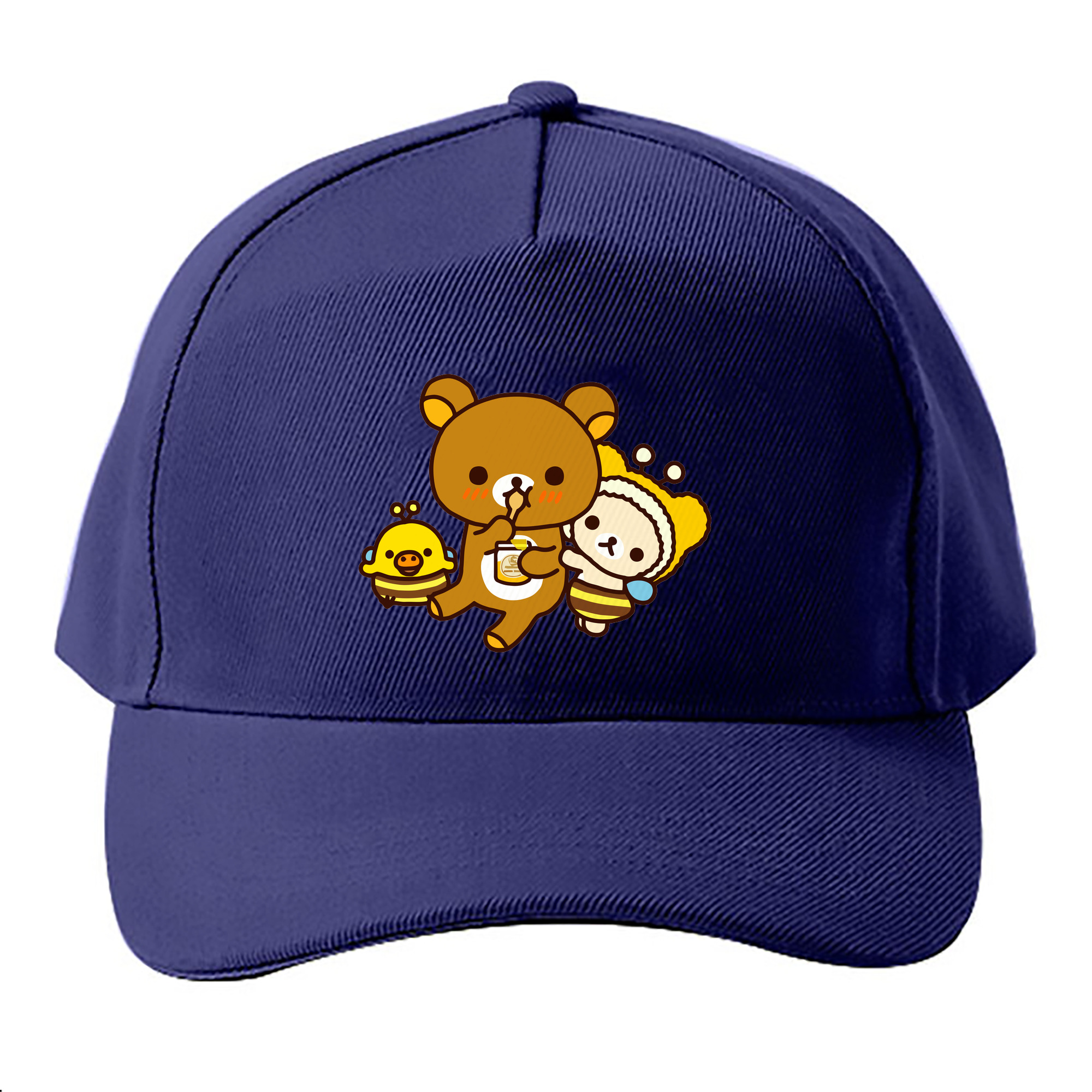 （画像用） リラックマ リラックマ キイロイトリ Rilakkuma Korilakkuma Kiiroitori ベースボールキャップ 綿100％ 男女兼用 帽子 スポーツ