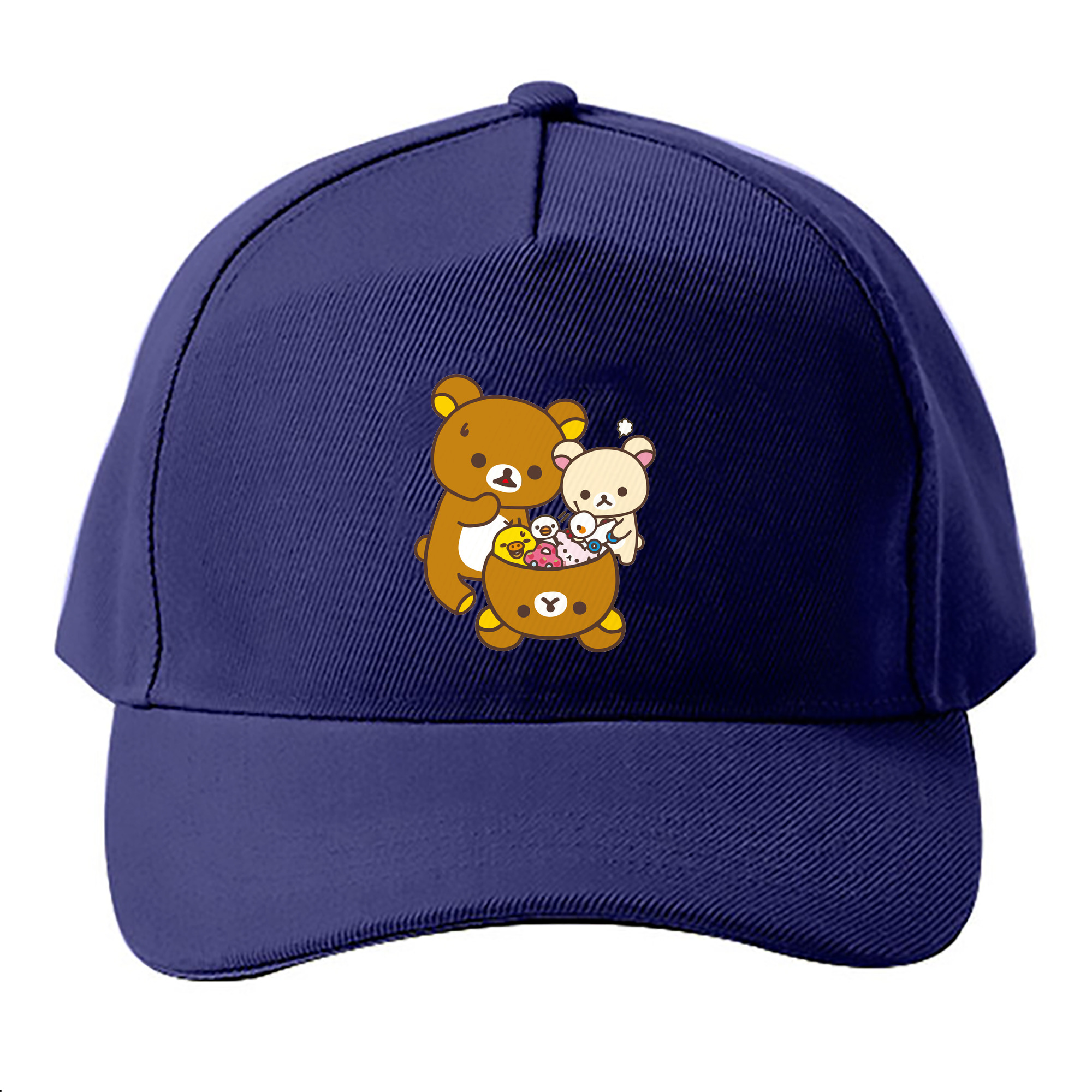 （画像用） リラックマ リラックマ キイロイトリ Rilakkuma Korilakkuma Kiiroitori ベースボールキャップ 綿100％ 男女兼用 帽子 スポーツ