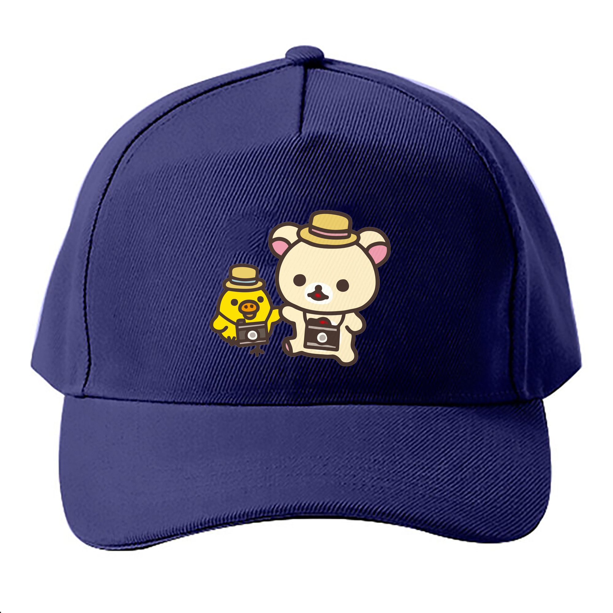 （画像用） リラックマ リラックマ キイロイトリ Rilakkuma Korilakkuma Kiiroitori ベースボールキャップ 綿100％ 男女兼用 帽子 スポーツ