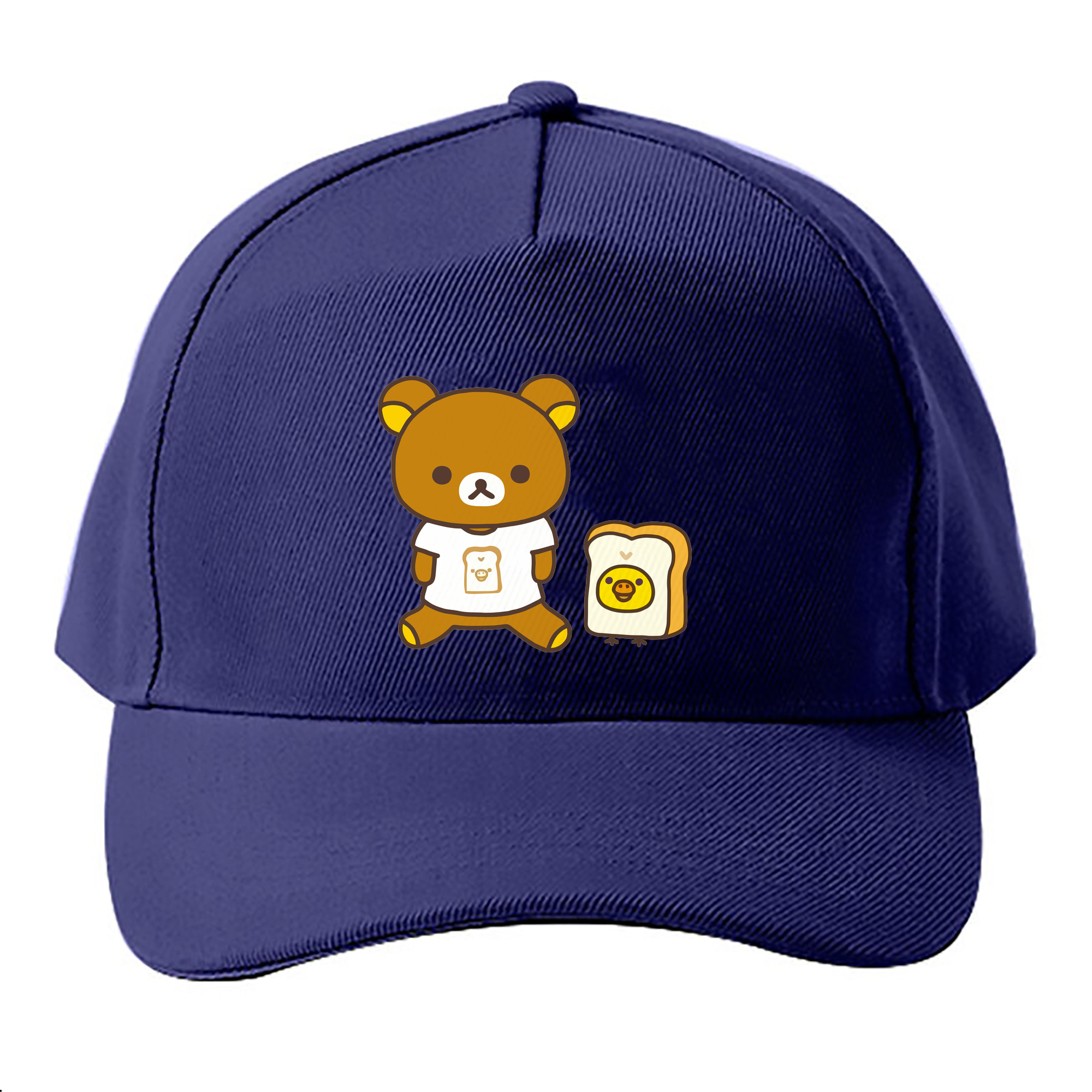 （画像用） リラックマ リラックマ キイロイトリ Rilakkuma Korilakkuma Kiiroitori ベースボールキャップ 綿100％ 男女兼用 帽子 スポーツ