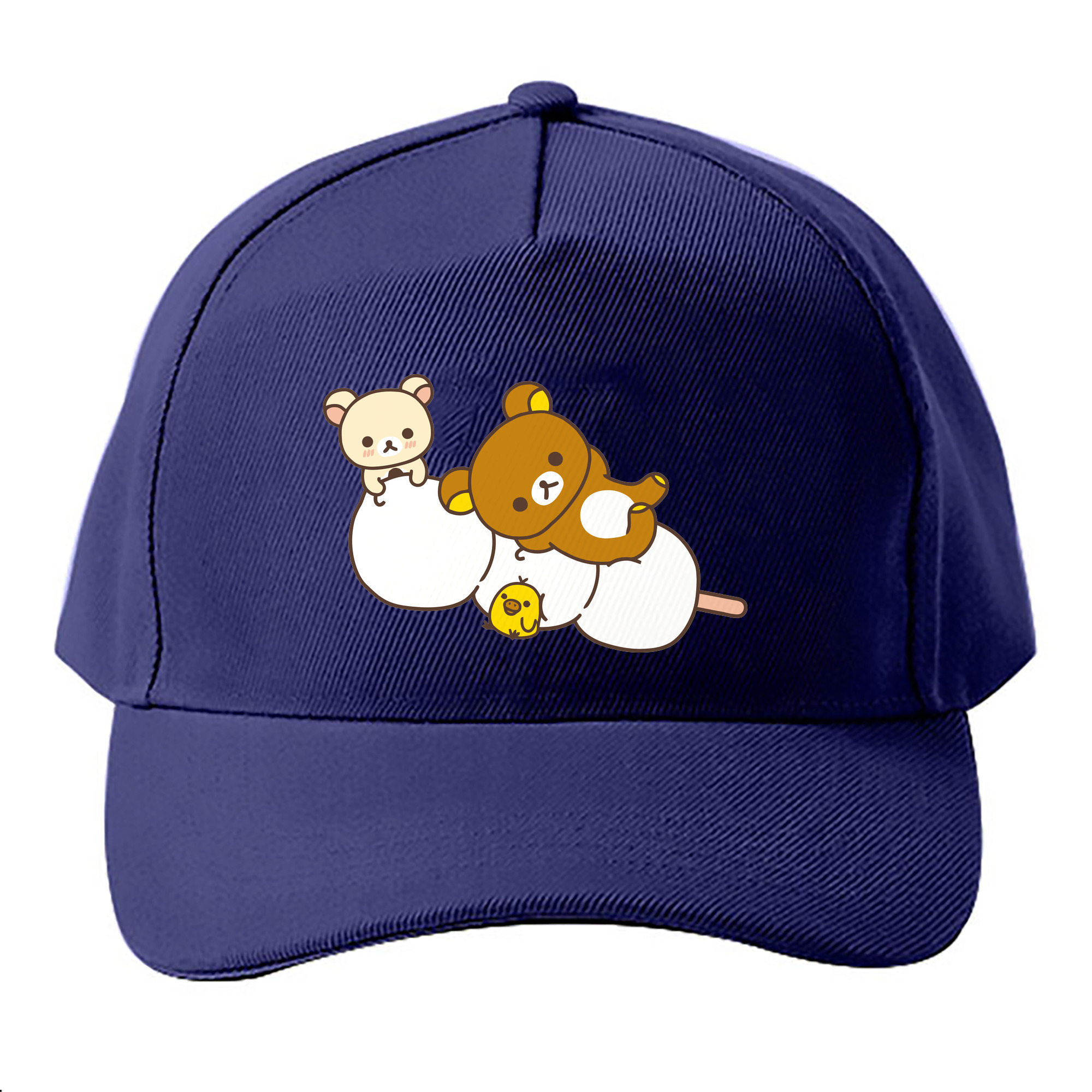 （画像用） リラックマ リラックマ キイロイトリ Rilakkuma Korilakkuma Kiiroitori ベースボールキャップ 綿100％ 男女兼用 帽子 スポーツ