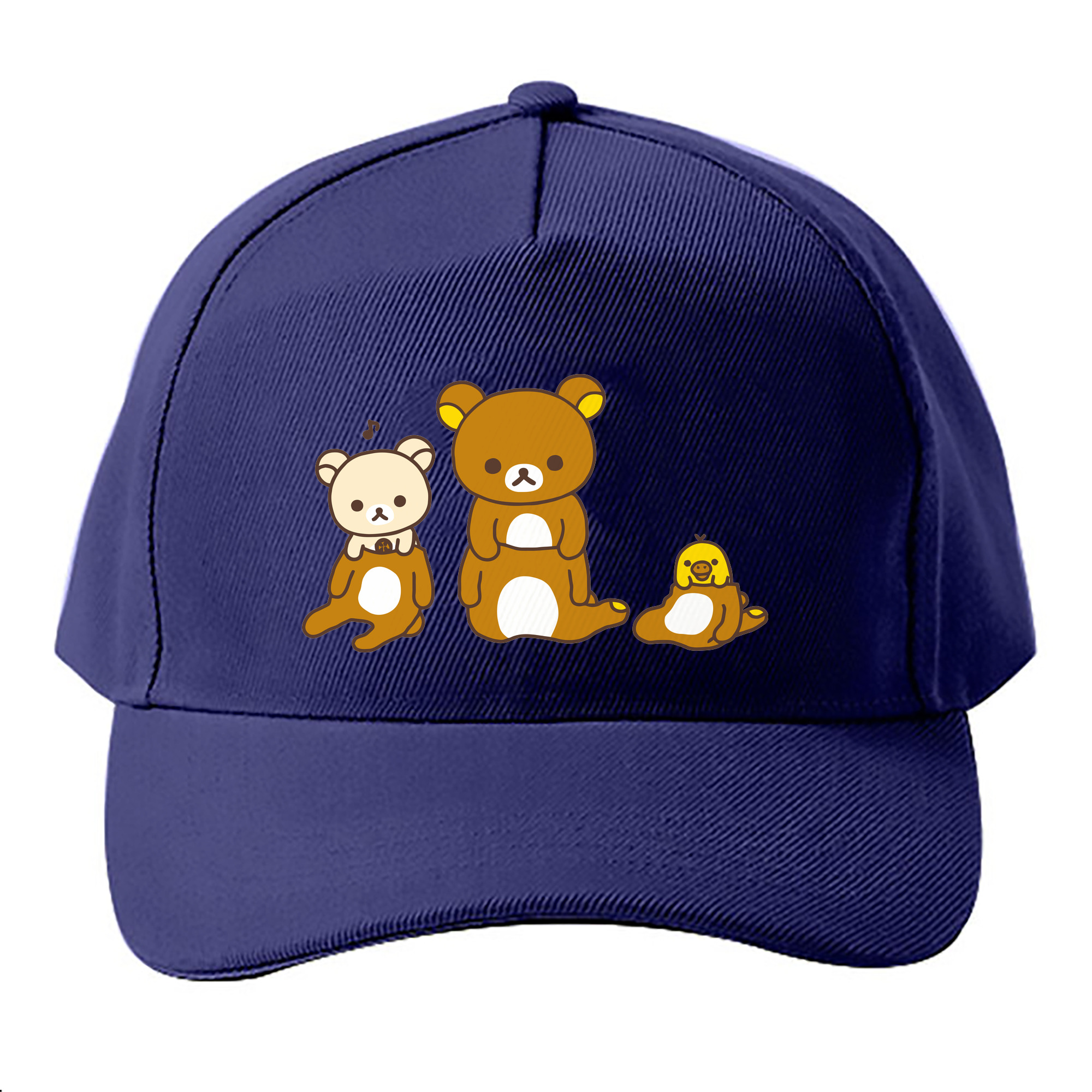 （画像用） リラックマ リラックマ キイロイトリ Rilakkuma Korilakkuma Kiiroitori ベースボールキャップ 綿100％ 男女兼用 帽子 スポーツ