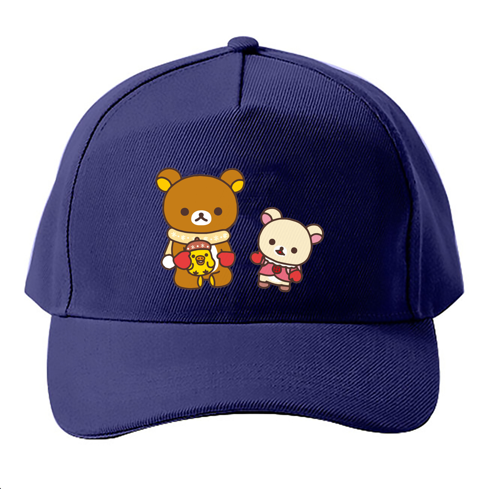 （画像用） リラックマ リラックマ キイロイトリ Rilakkuma Korilakkuma Kiiroitori ベースボールキャップ 綿100％ 男女兼用 帽子 スポーツ