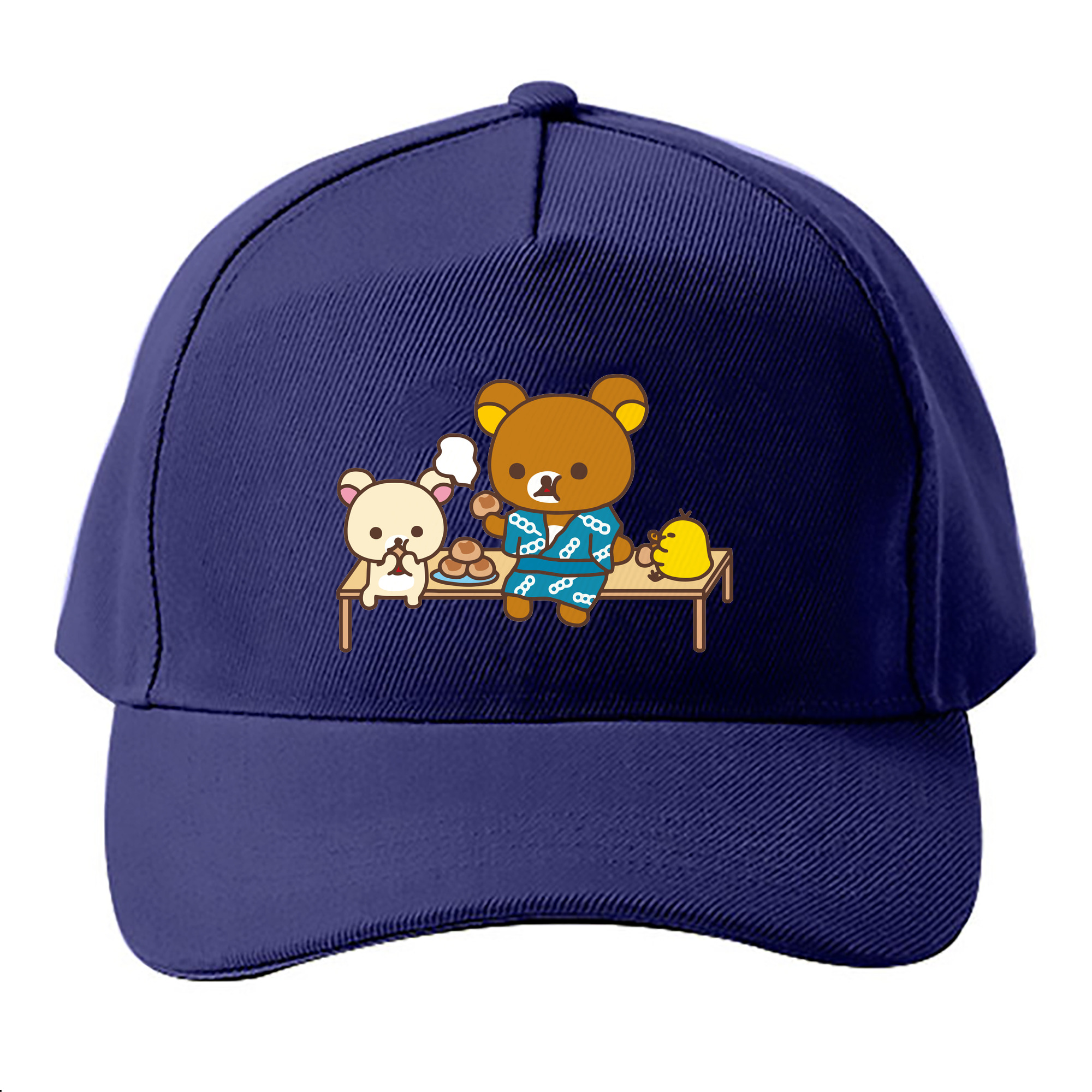 （画像用） リラックマ リラックマ キイロイトリ Rilakkuma Korilakkuma Kiiroitori ベースボールキャップ 綿100％ 男女兼用 帽子 スポーツ