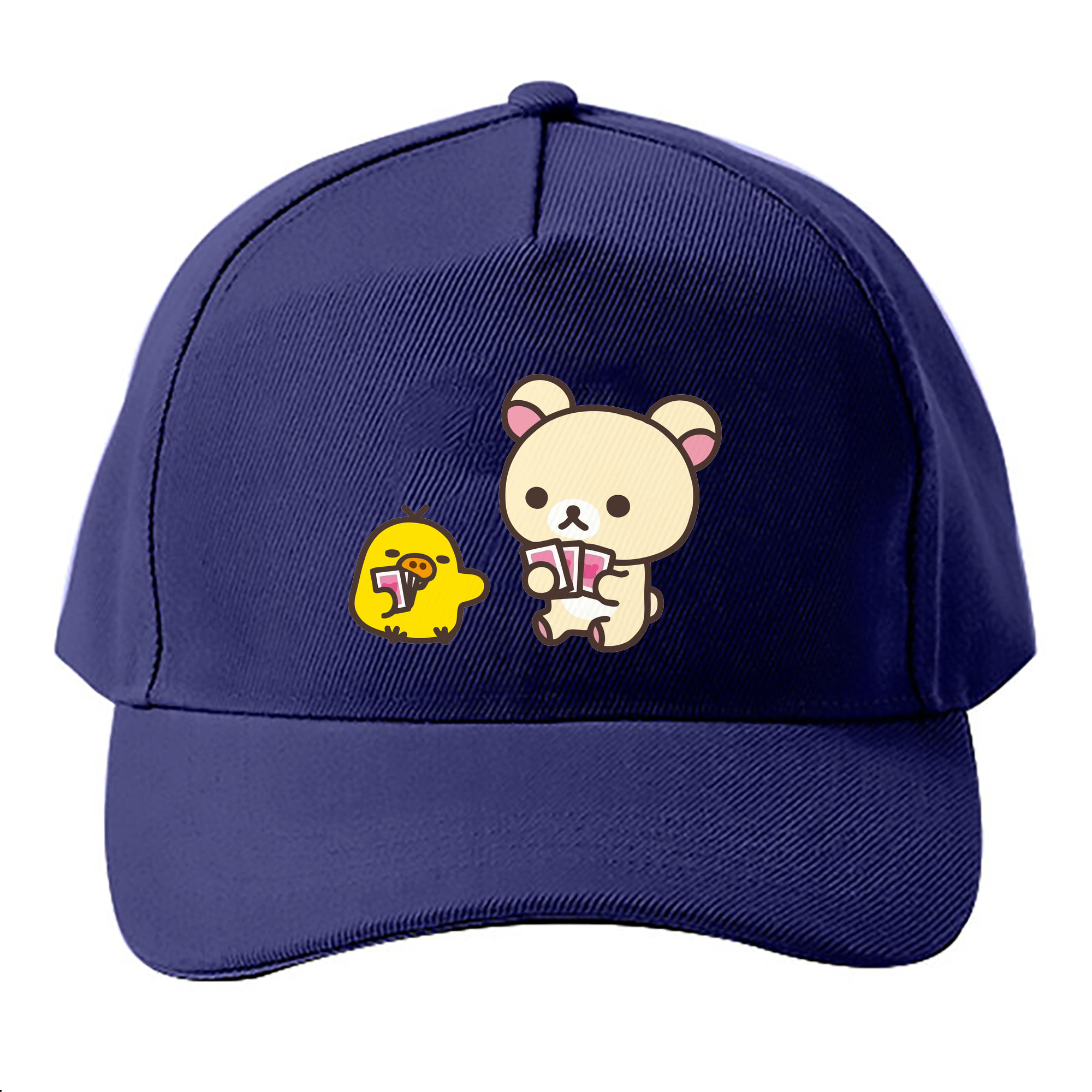 （画像用） リラックマ リラックマ キイロイトリ Rilakkuma Korilakkuma Kiiroitori ベースボールキャップ 綿100％ 男女兼用 帽子 スポーツ