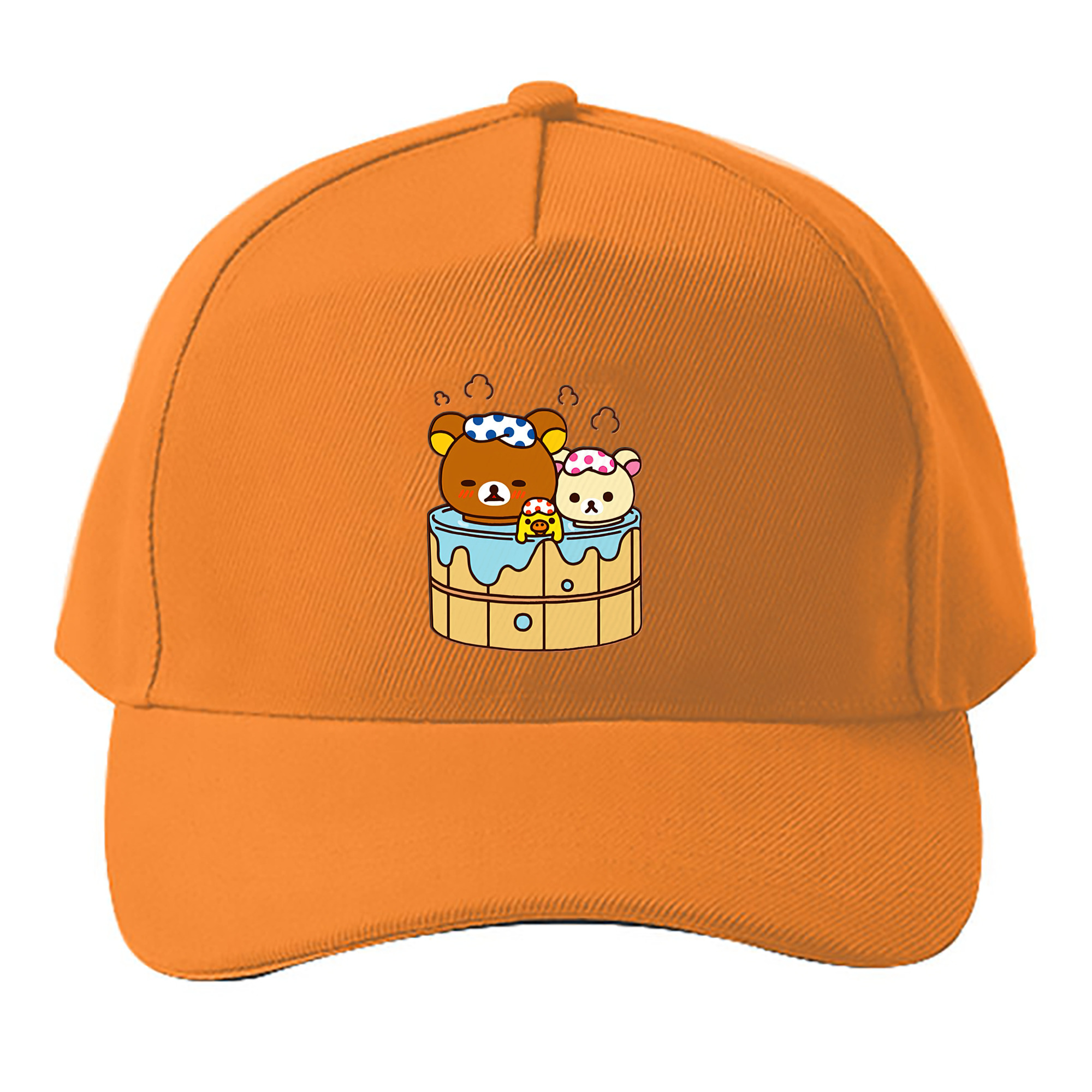 （画像用） リラックマ リラックマ キイロイトリ Rilakkuma Korilakkuma Kiiroitori ベースボールキャップ 綿100％ 男女兼用 帽子 スポーツ