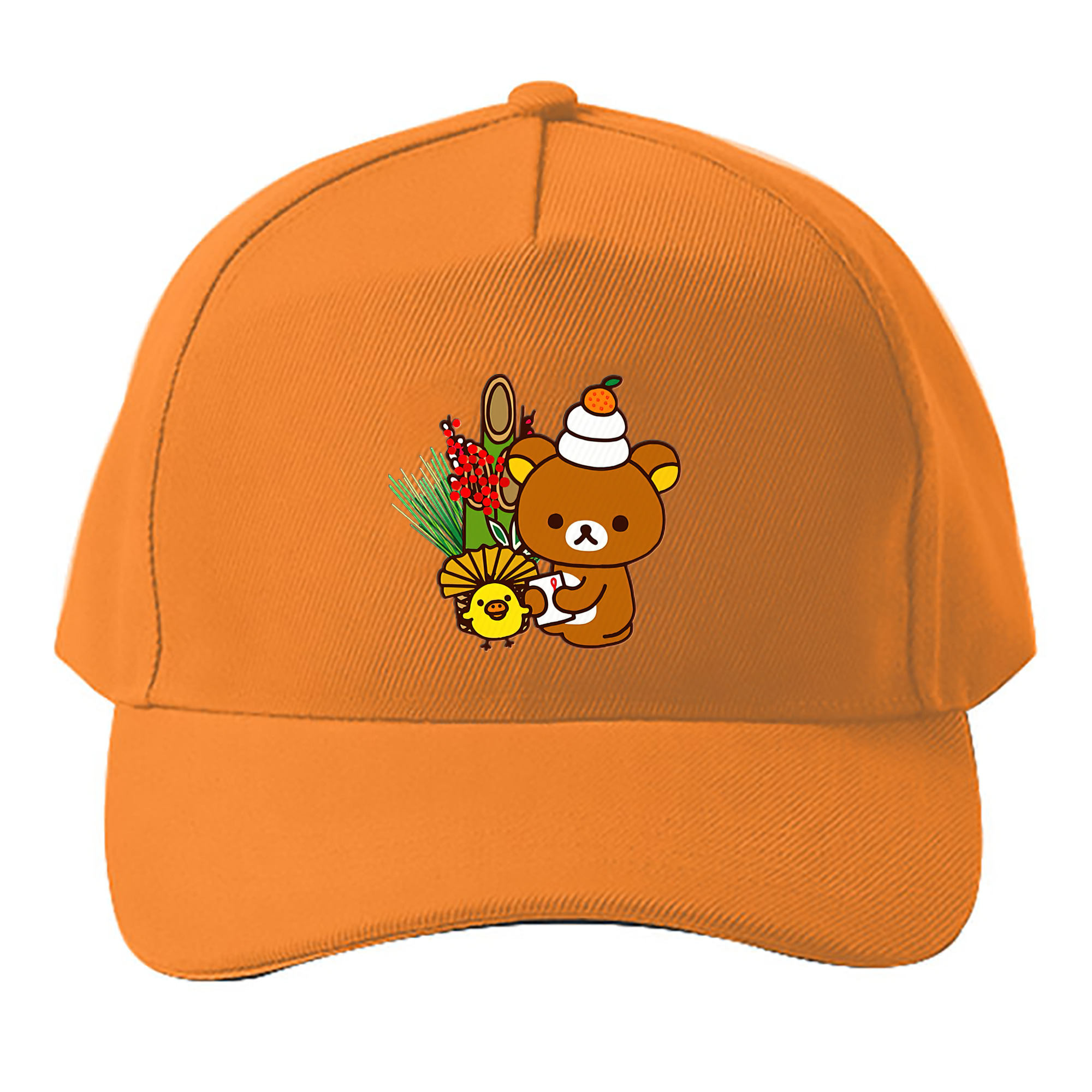（画像用） リラックマ リラックマ キイロイトリ Rilakkuma Korilakkuma Kiiroitori ベースボールキャップ 綿100％ 男女兼用 帽子 スポーツ