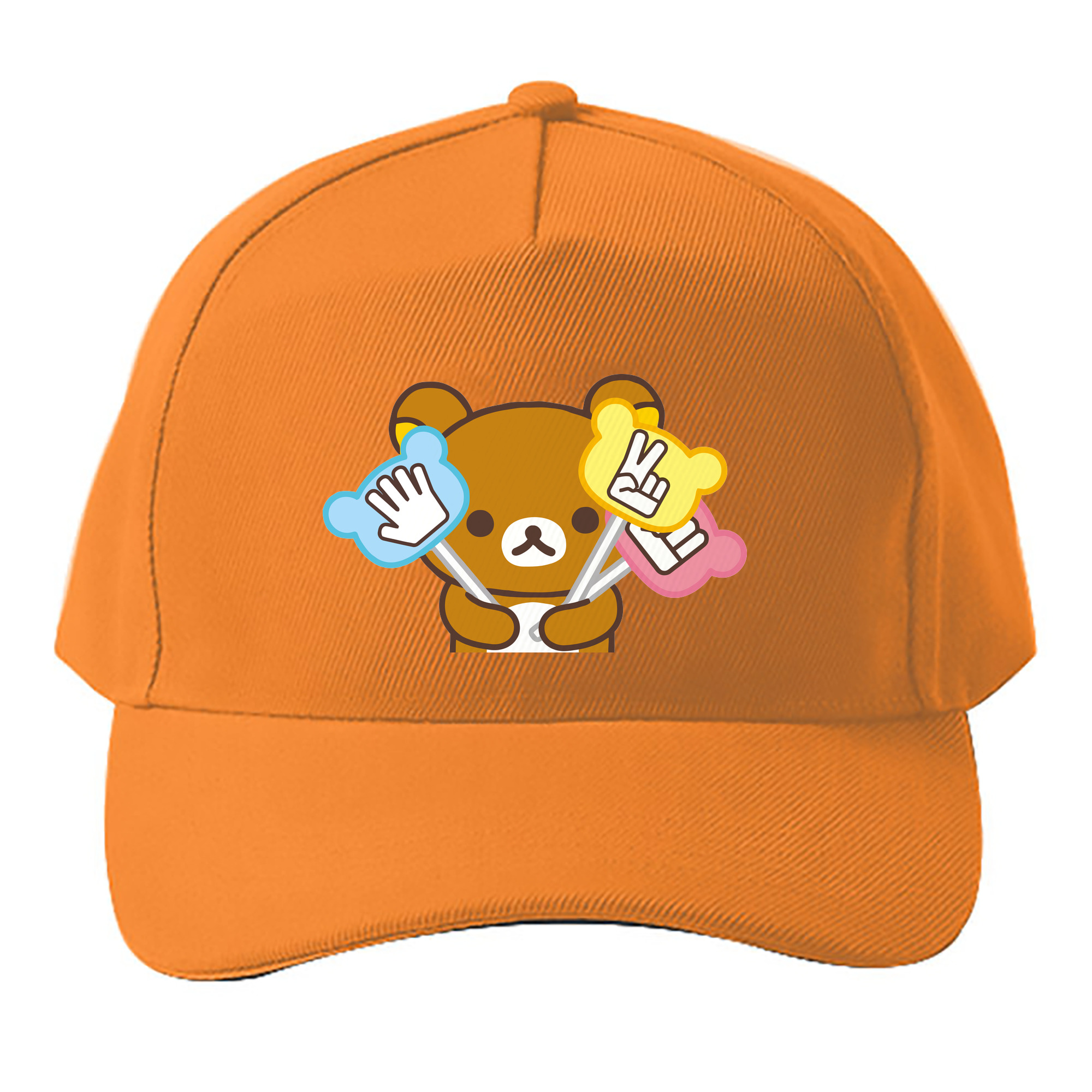 （画像用） リラックマ リラックマ キイロイトリ Rilakkuma Korilakkuma Kiiroitori ベースボールキャップ 綿100％ 男女兼用 帽子 スポーツ