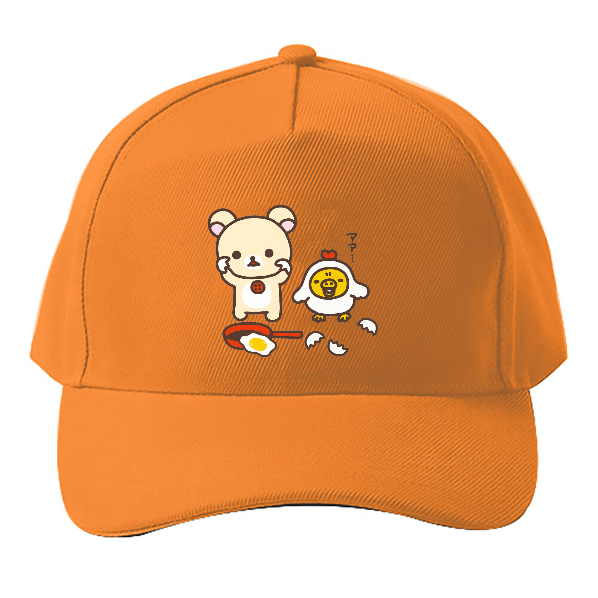 （画像用） リラックマ リラックマ キイロイトリ Rilakkuma Korilakkuma Kiiroitori ベースボールキャップ 綿100％ 男女兼用 帽子 スポーツ