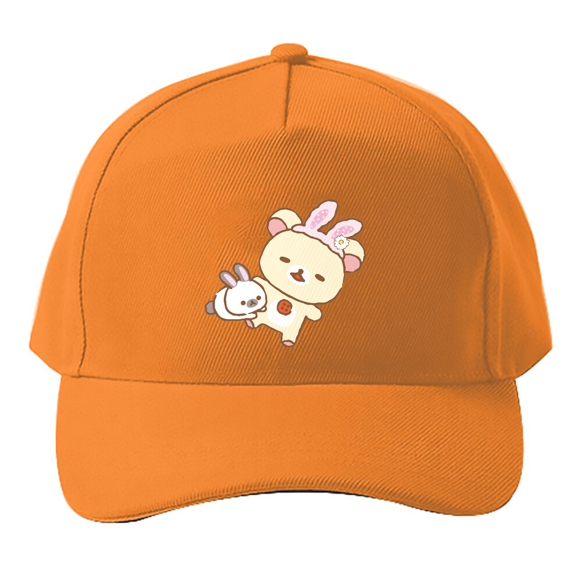 （画像用） リラックマ リラックマ キイロイトリ Rilakkuma Korilakkuma Kiiroitori ベースボールキャップ 綿100％ 男女兼用 帽子 スポーツ