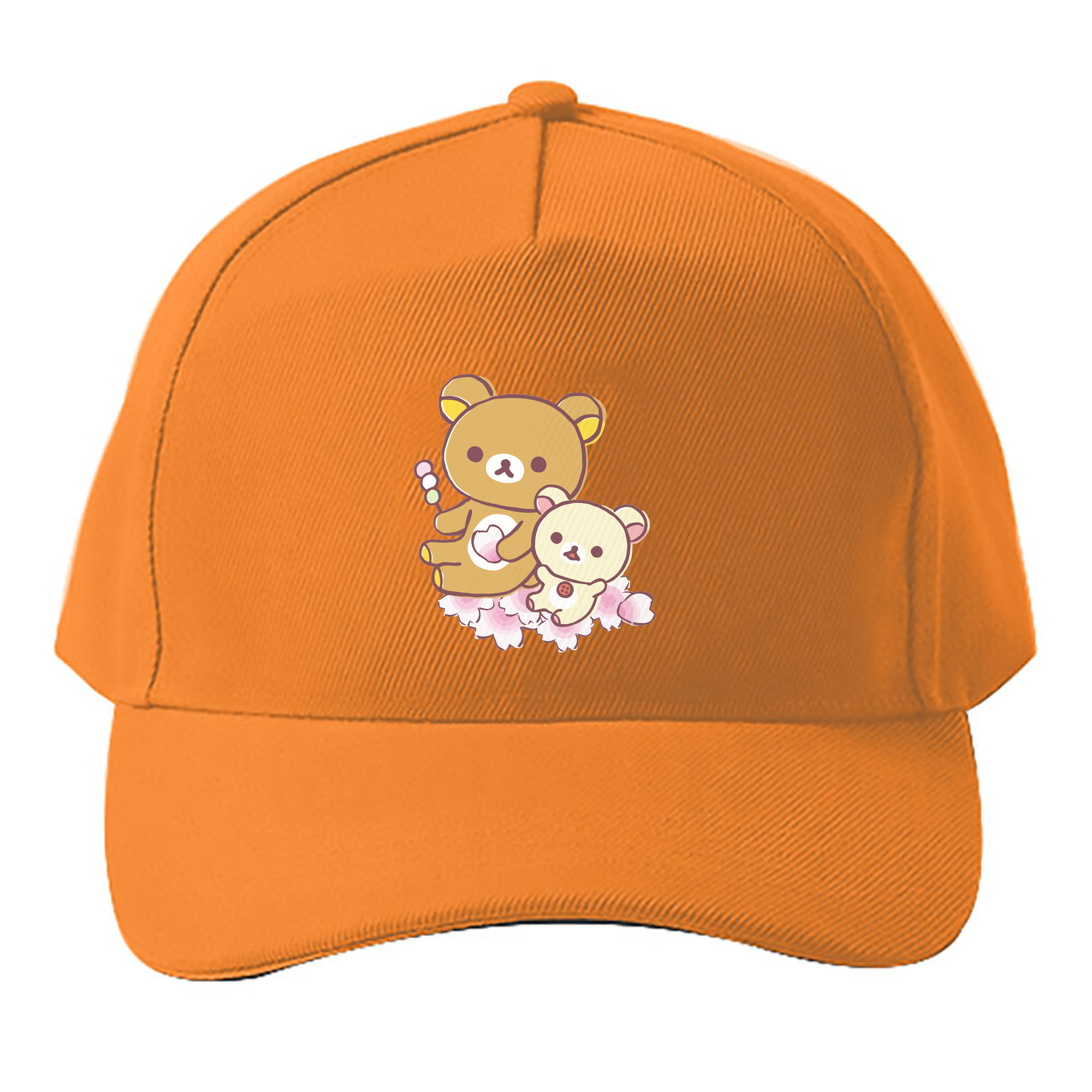 （画像用） リラックマ リラックマ キイロイトリ Rilakkuma Korilakkuma Kiiroitori ベースボールキャップ 綿100％ 男女兼用 帽子 スポーツ