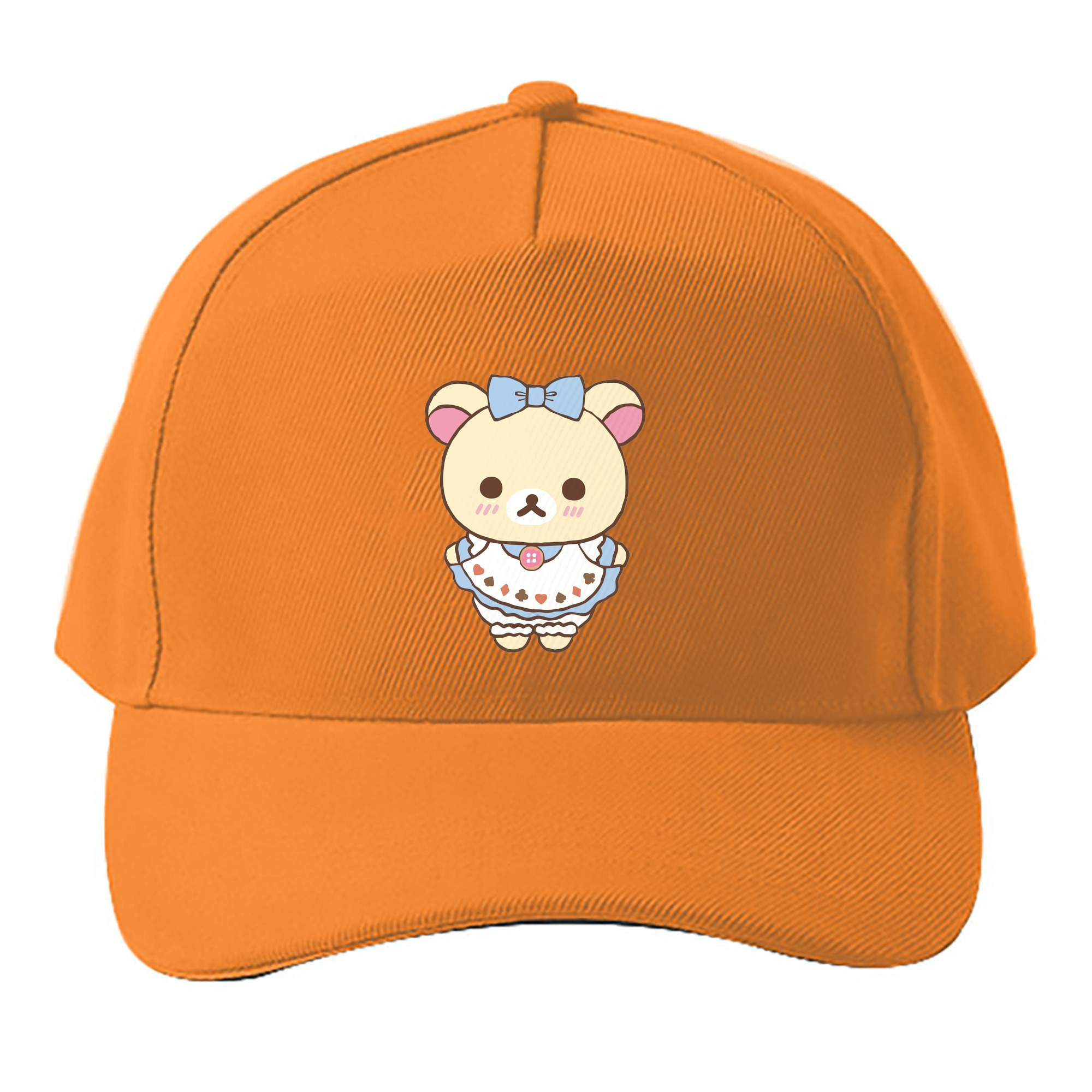 （画像用） リラックマ リラックマ キイロイトリ Rilakkuma Korilakkuma Kiiroitori ベースボールキャップ 綿100％ 男女兼用 帽子 スポーツ