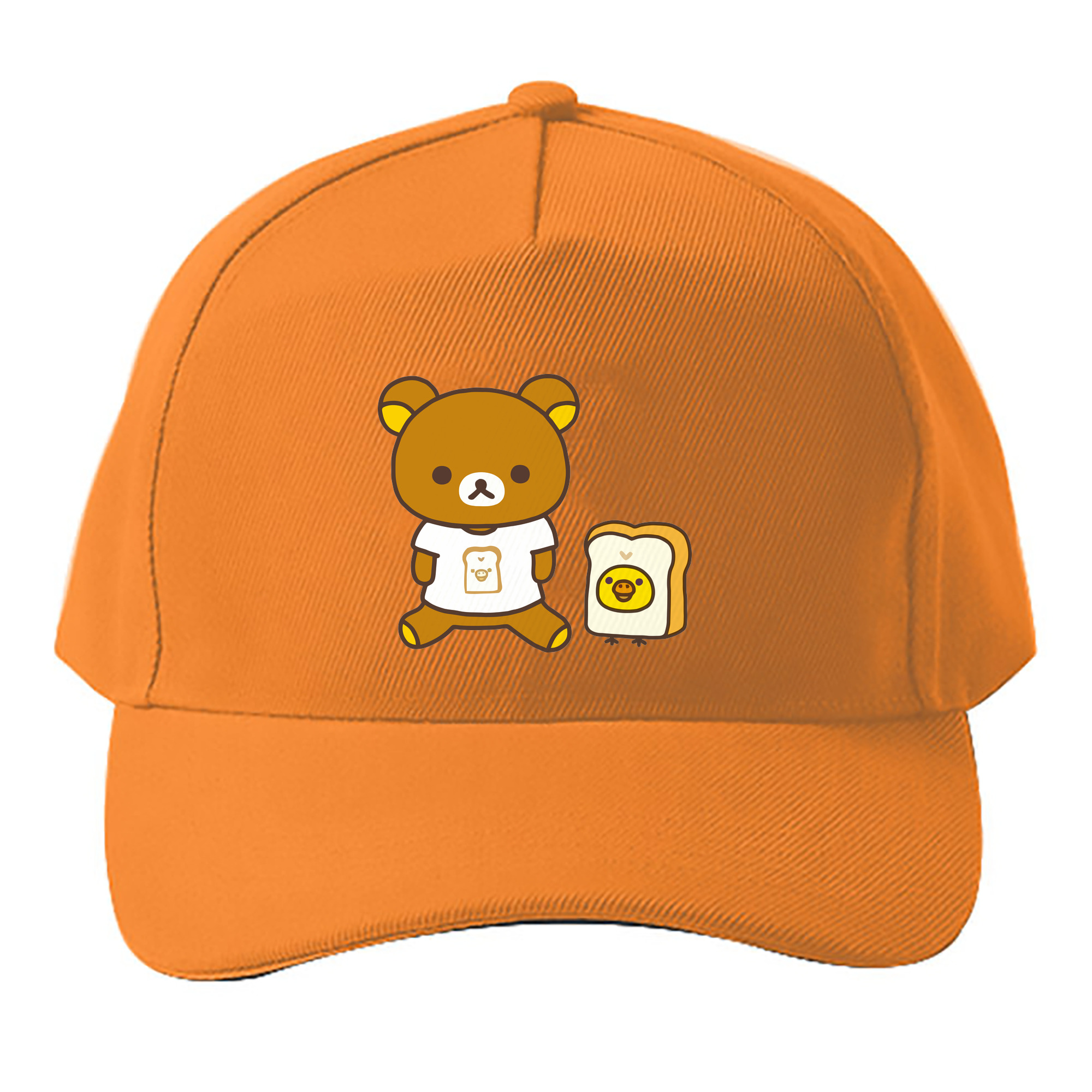 （画像用） リラックマ リラックマ キイロイトリ Rilakkuma Korilakkuma Kiiroitori ベースボールキャップ 綿100％ 男女兼用 帽子 スポーツ
