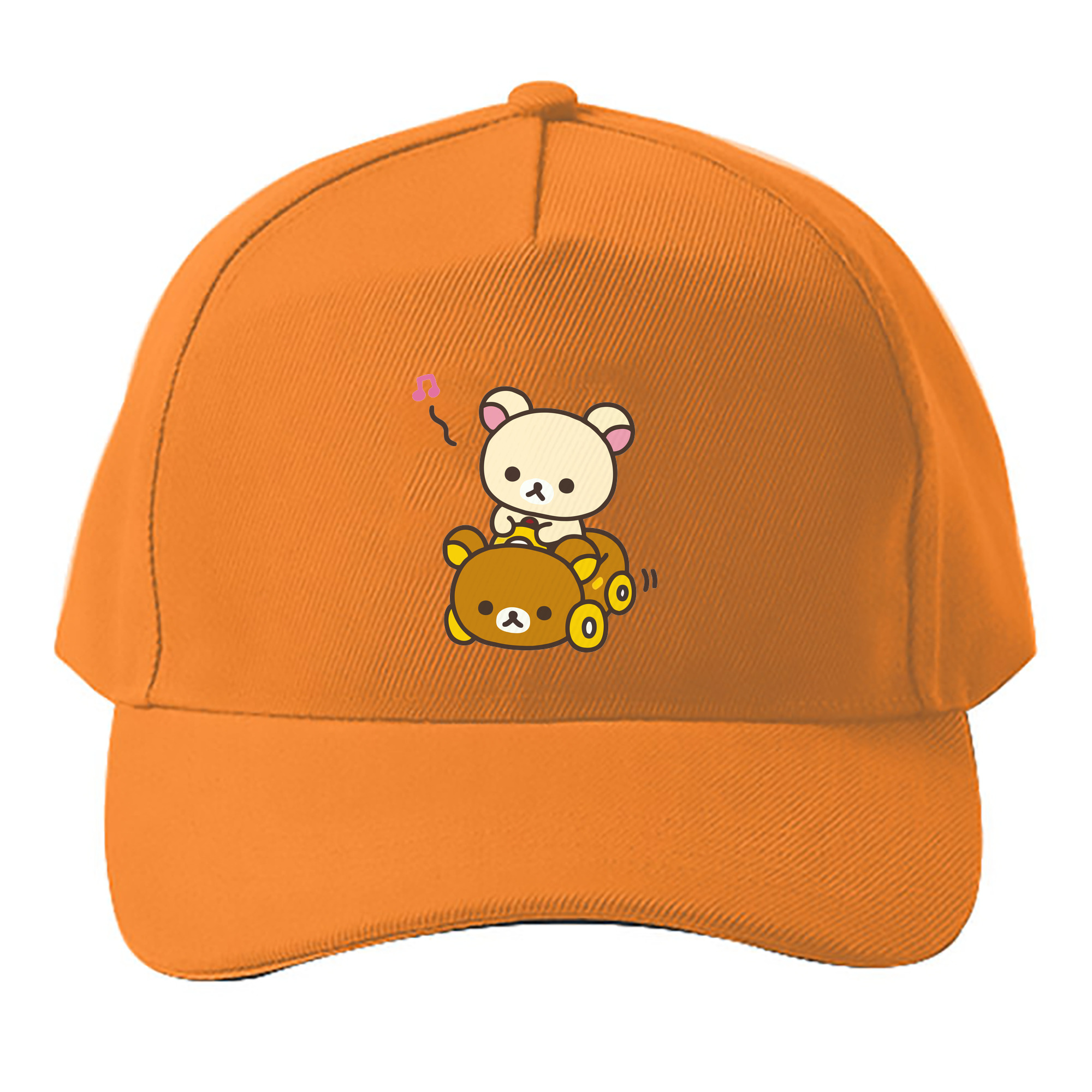 （画像用） リラックマ リラックマ キイロイトリ Rilakkuma Korilakkuma Kiiroitori ベースボールキャップ 綿100％ 男女兼用 帽子 スポーツ