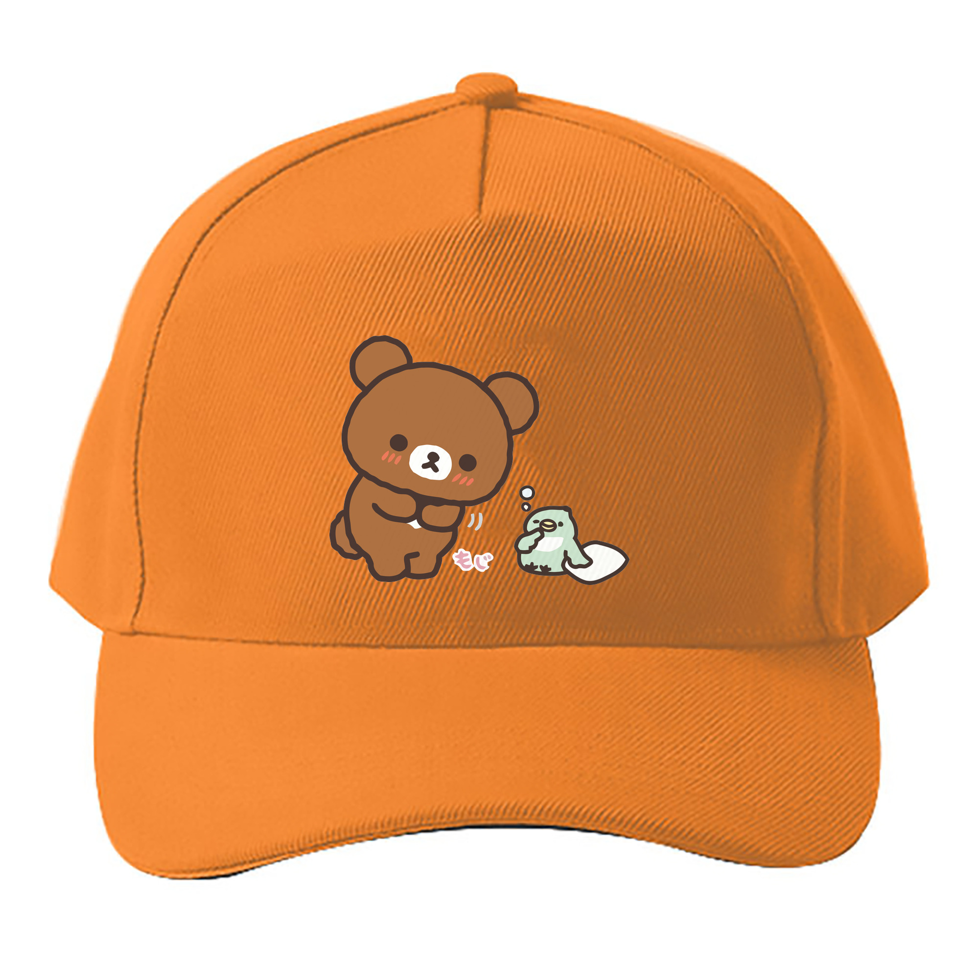 （画像用） リラックマ リラックマ キイロイトリ Rilakkuma Korilakkuma Kiiroitori ベースボールキャップ 綿100％ 男女兼用 帽子 スポーツ