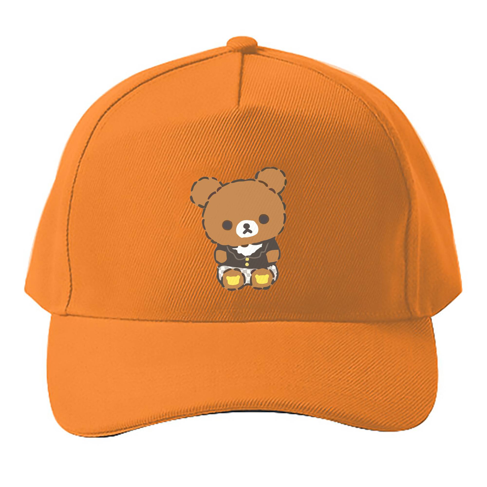 （画像用） リラックマ リラックマ キイロイトリ Rilakkuma Korilakkuma Kiiroitori ベースボールキャップ 綿100％ 男女兼用 帽子 スポーツ