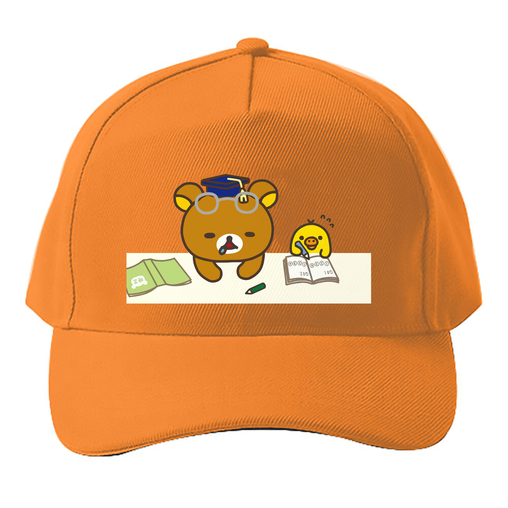 （画像用） リラックマ リラックマ キイロイトリ Rilakkuma Korilakkuma Kiiroitori ベースボールキャップ 綿100％ 男女兼用 帽子 スポーツ