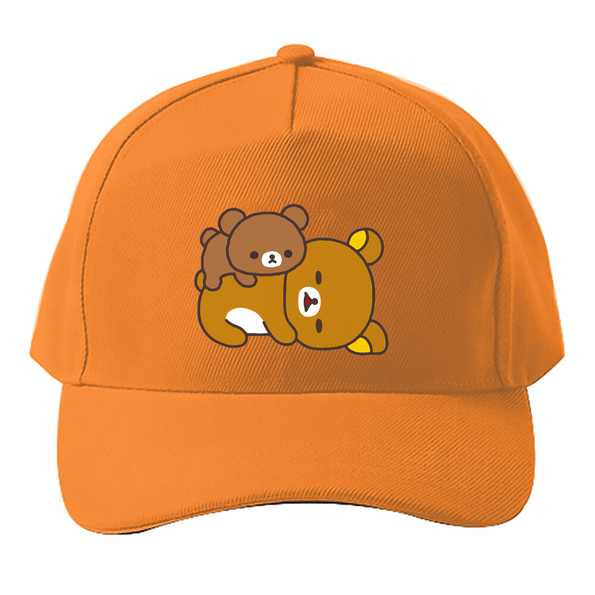 （画像用） リラックマ リラックマ キイロイトリ Rilakkuma Korilakkuma Kiiroitori ベースボールキャップ 綿100％ 男女兼用 帽子 スポーツ