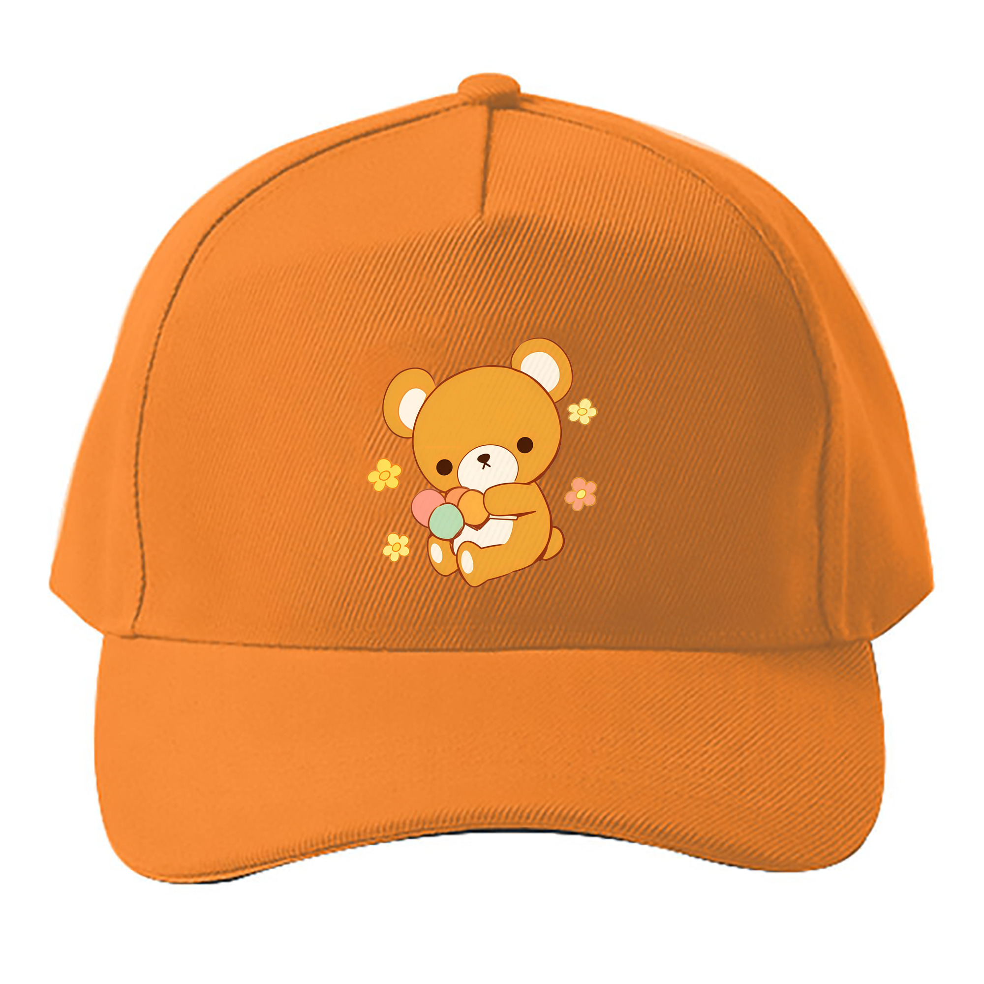 （画像用） リラックマ リラックマ キイロイトリ Rilakkuma Korilakkuma Kiiroitori ベースボールキャップ 綿100％ 男女兼用 帽子 スポーツ