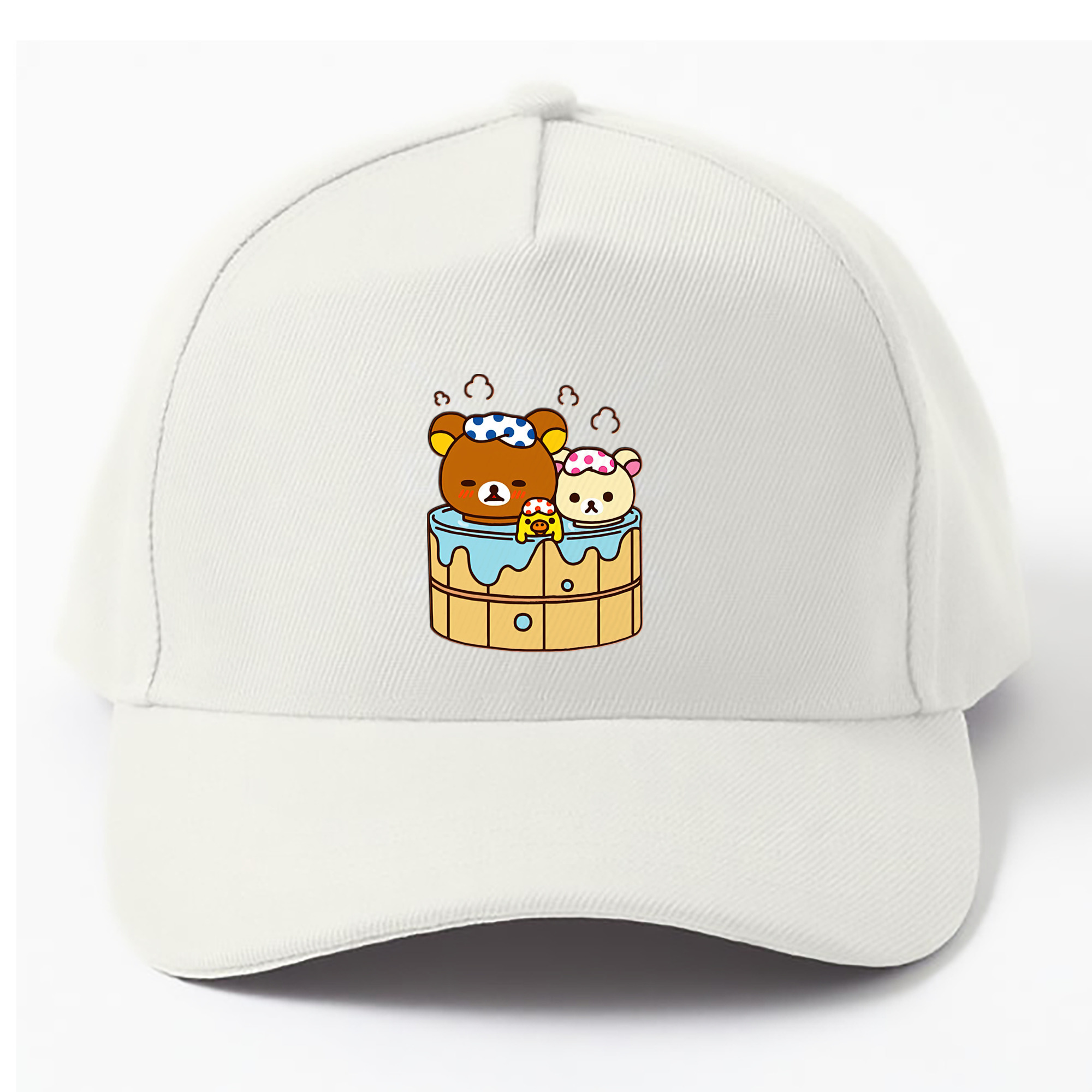 （画像用） リラックマ リラックマ キイロイトリ Rilakkuma Korilakkuma Kiiroitori ベースボールキャップ 綿100％ 男女兼用 帽子 スポーツ