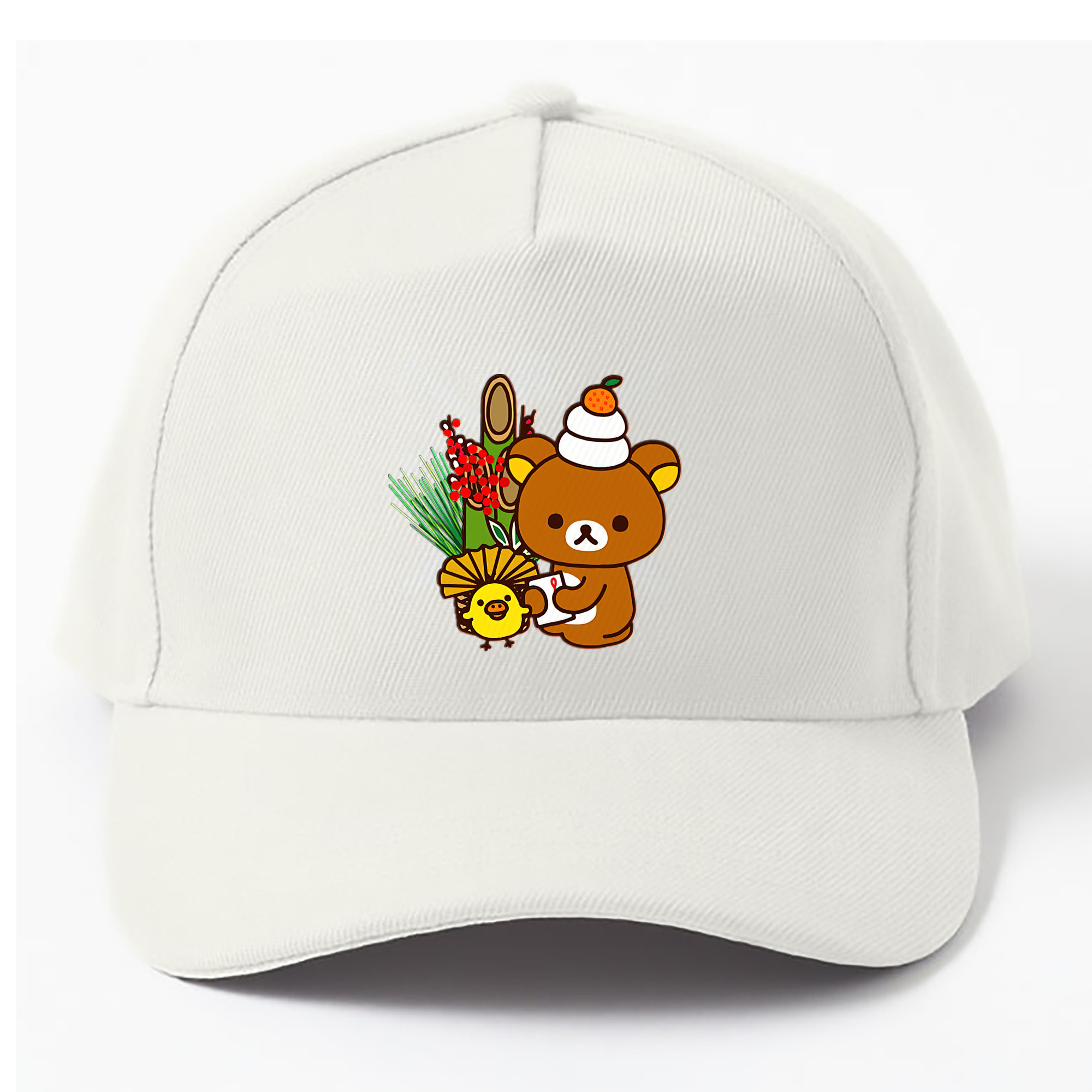 （画像用） リラックマ リラックマ キイロイトリ Rilakkuma Korilakkuma Kiiroitori ベースボールキャップ 綿100％ 男女兼用 帽子 スポーツ