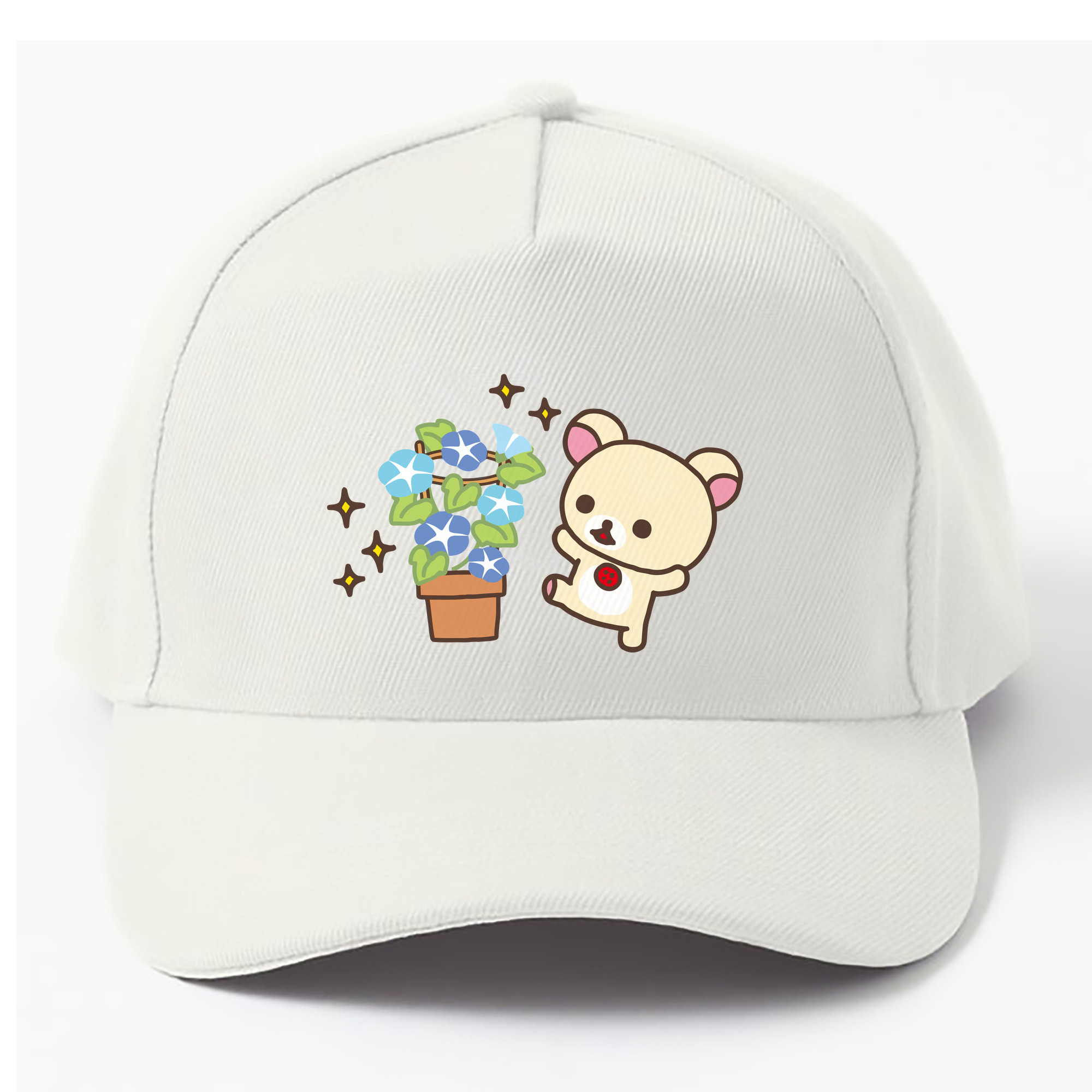 （画像用） リラックマ リラックマ キイロイトリ Rilakkuma Korilakkuma Kiiroitori ベースボールキャップ 綿100％ 男女兼用 帽子 スポーツ