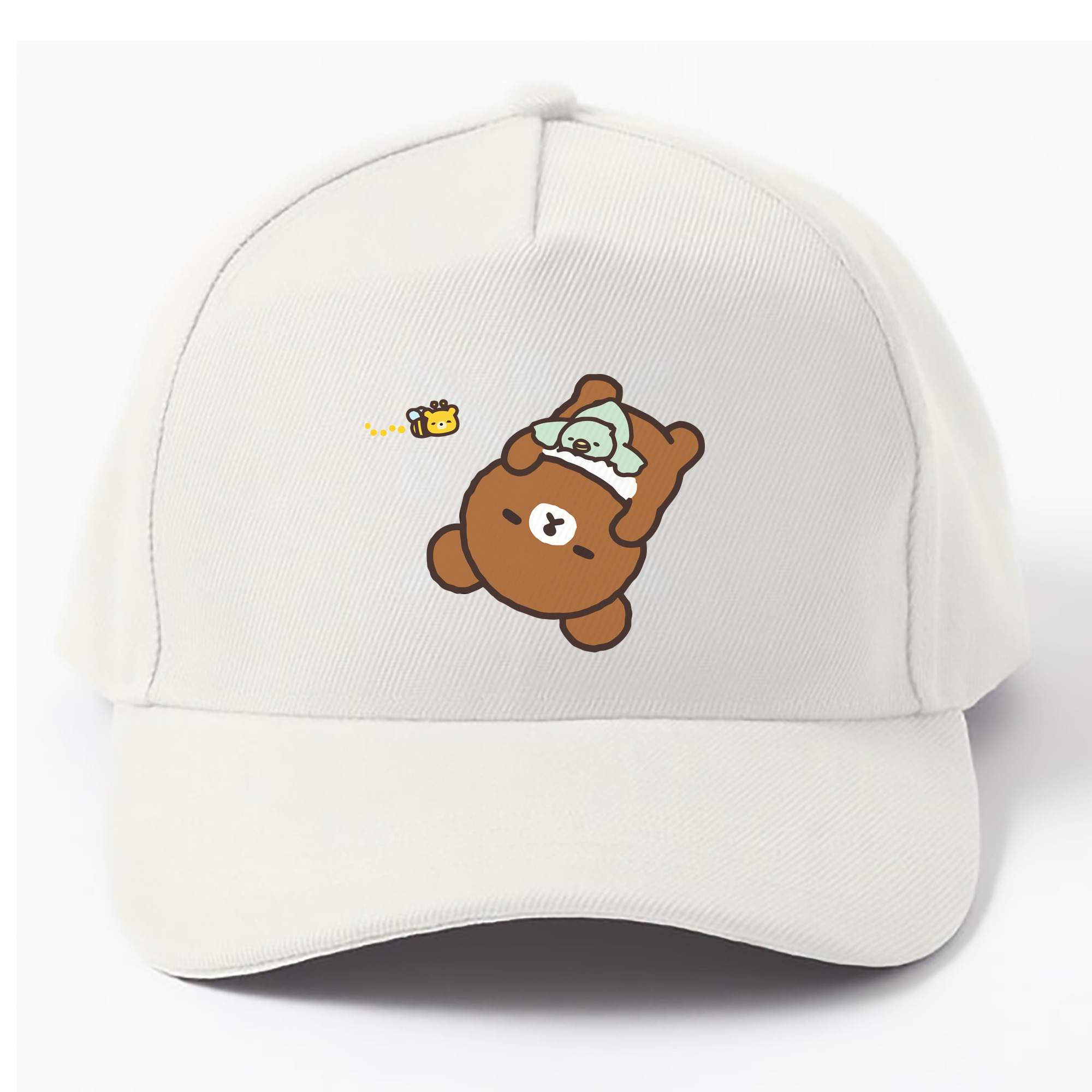 （画像用） リラックマ リラックマ キイロイトリ Rilakkuma Korilakkuma Kiiroitori ベースボールキャップ 綿100％ 男女兼用 帽子 スポーツ