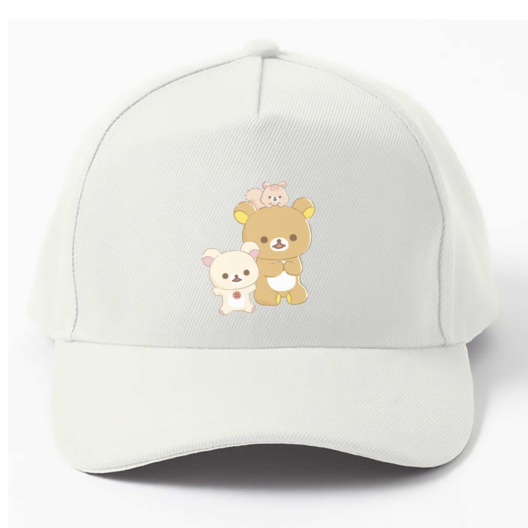 （画像用） リラックマ リラックマ キイロイトリ Rilakkuma Korilakkuma Kiiroitori ベースボールキャップ 綿100％ 男女兼用 帽子 スポーツ