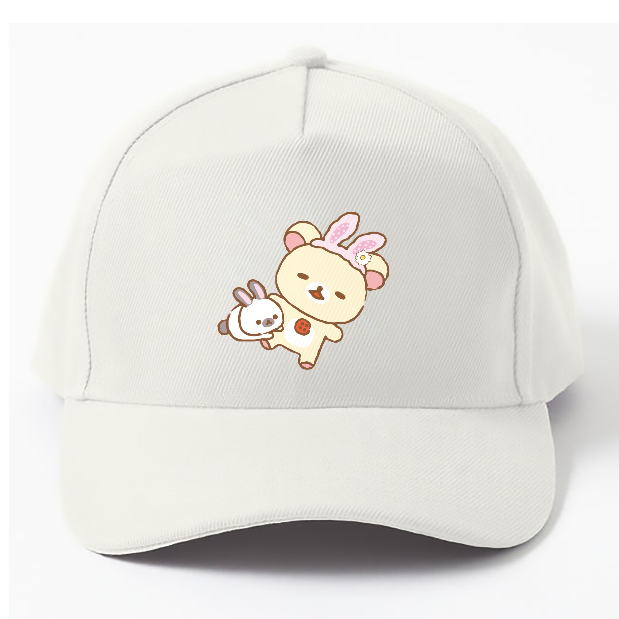 （画像用） リラックマ リラックマ キイロイトリ Rilakkuma Korilakkuma Kiiroitori ベースボールキャップ 綿100％ 男女兼用 帽子 スポーツ